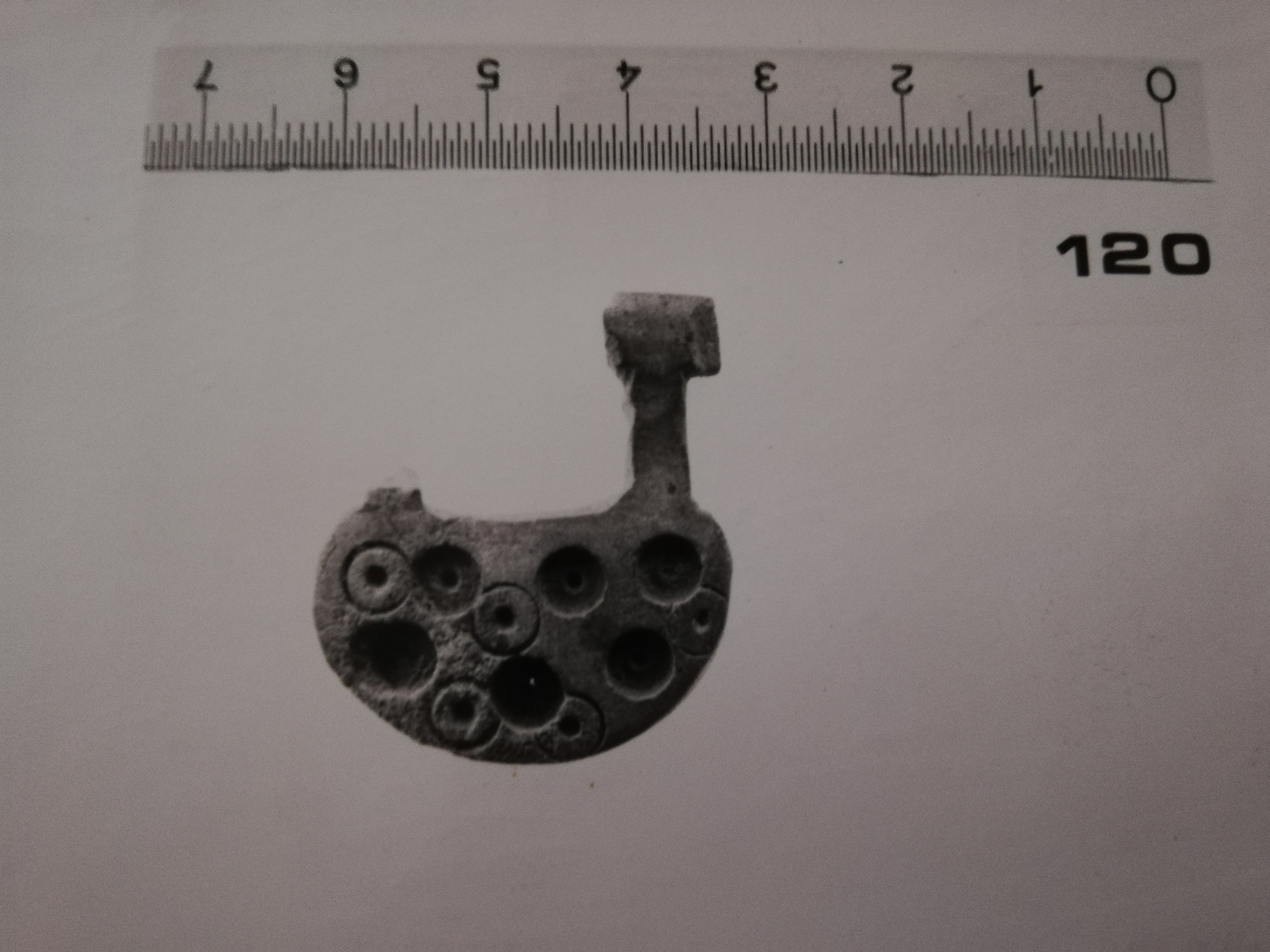 elemento di osso (SECOLI/ VII a.C)