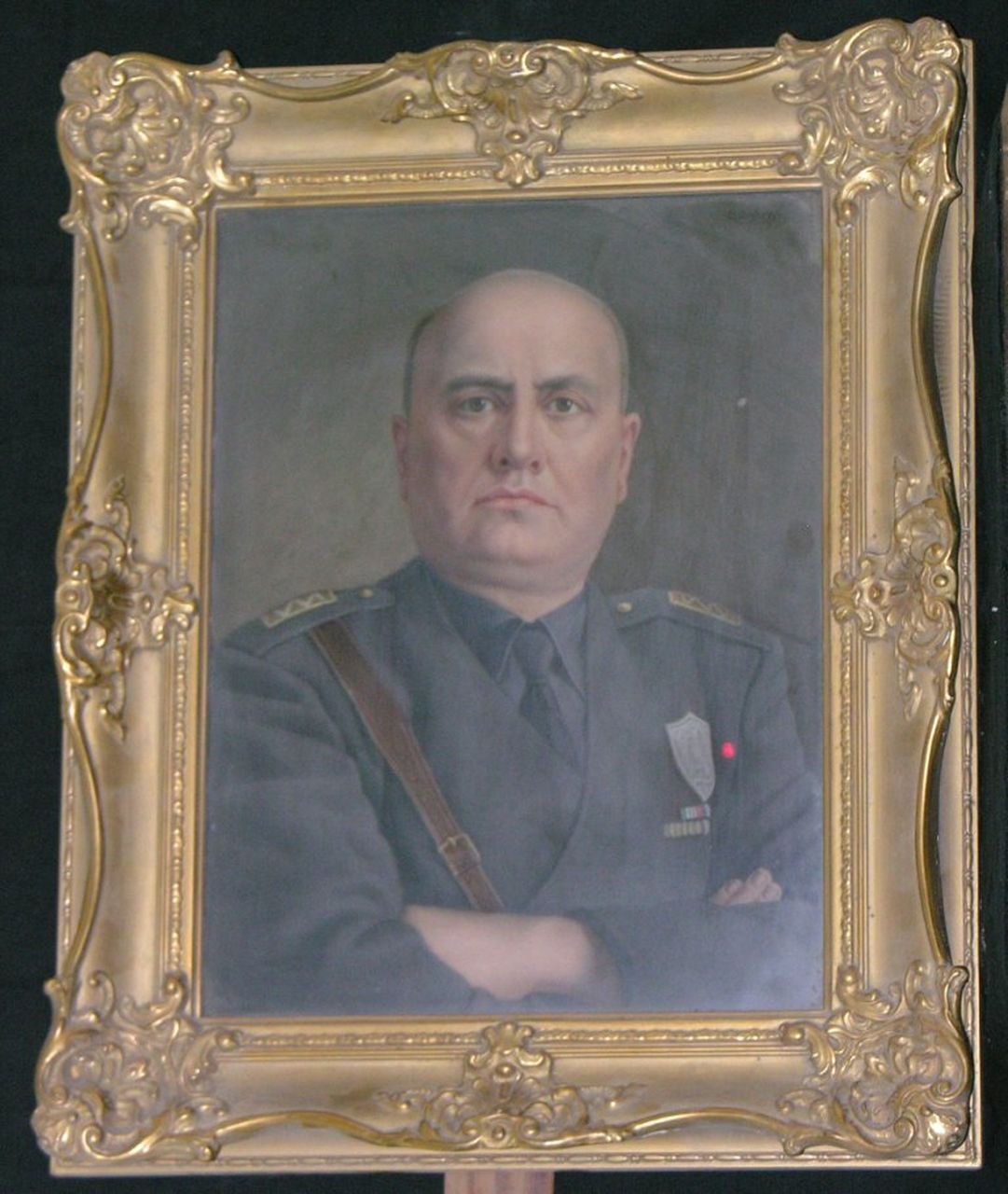 Ritratto di Benito Mussolini (dipinto) di Scherf Louis, Königliche Porzellan-Manufaktur Berlin (KPM), Berlino - manifattura turingia (sec. XX)