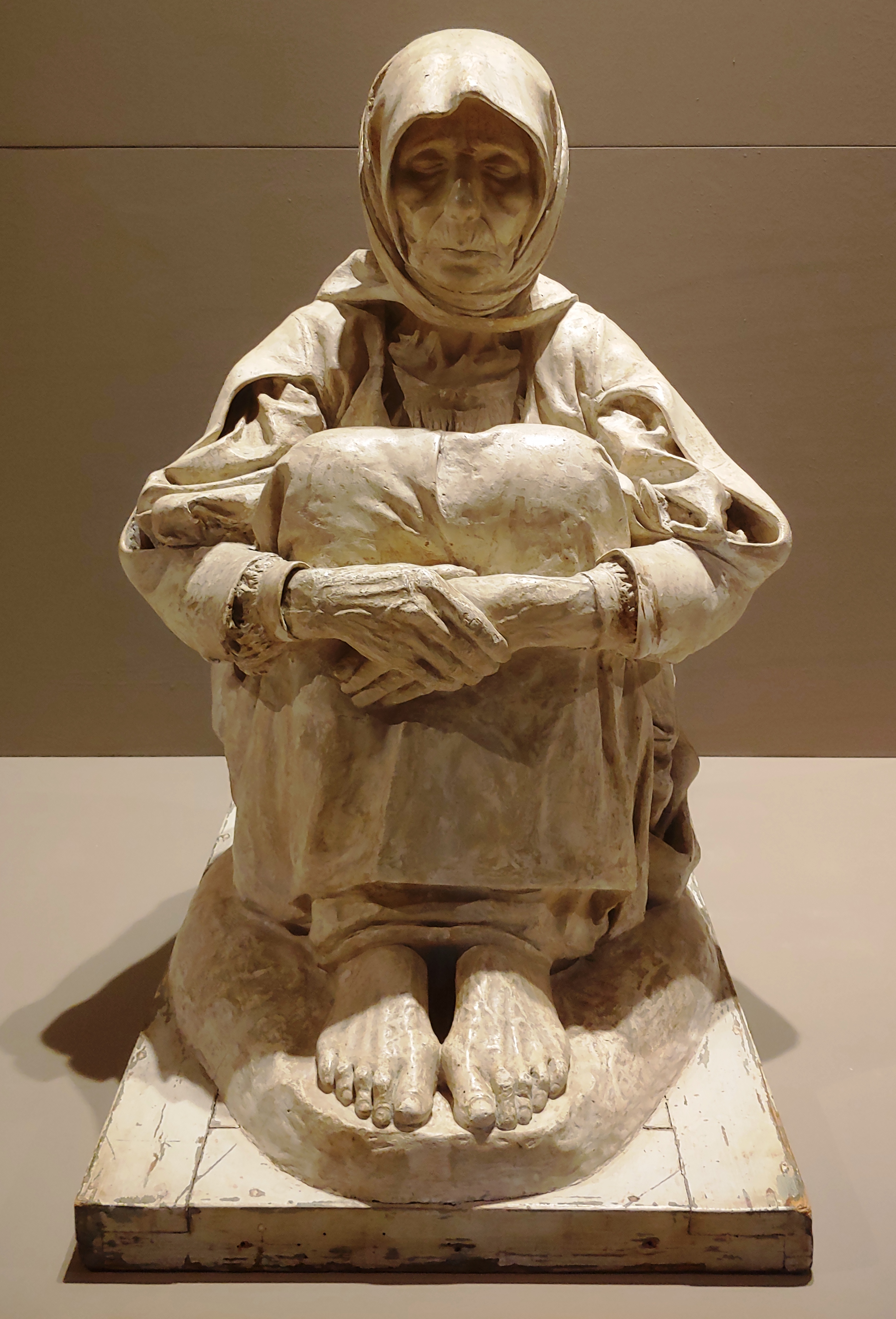 La madre dell'ucciso, figura femminile (scultura, opera isolata) di Francesco Ciusa - ambito sardo (primo quarto XX secolo)