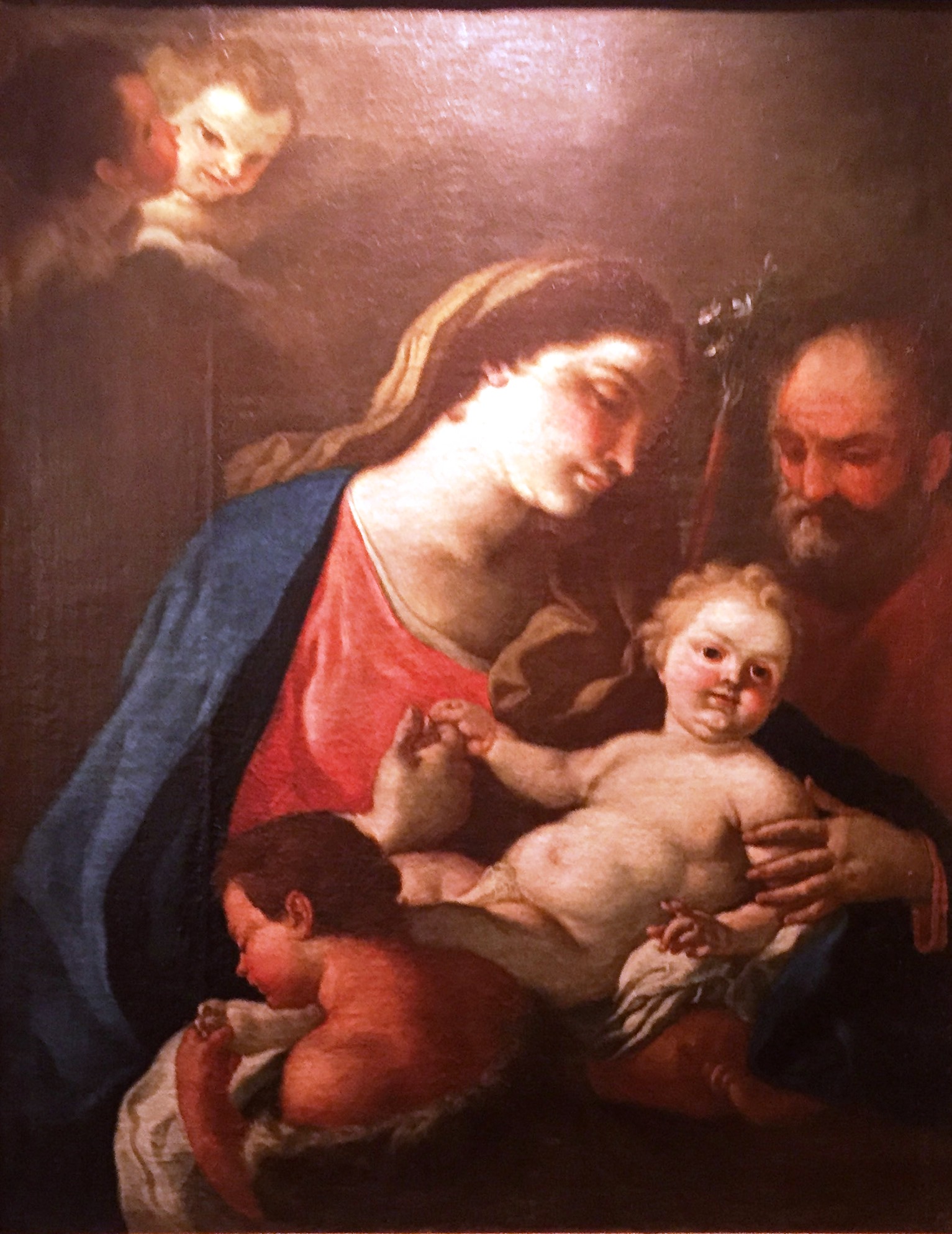 Sacra Famiglia con San Giovanni Battista, Sacra Famiglia con San Giovanni Battista (dipinto, opera isolata) - ambito Italia centro-meridionale (sec. XVIII)