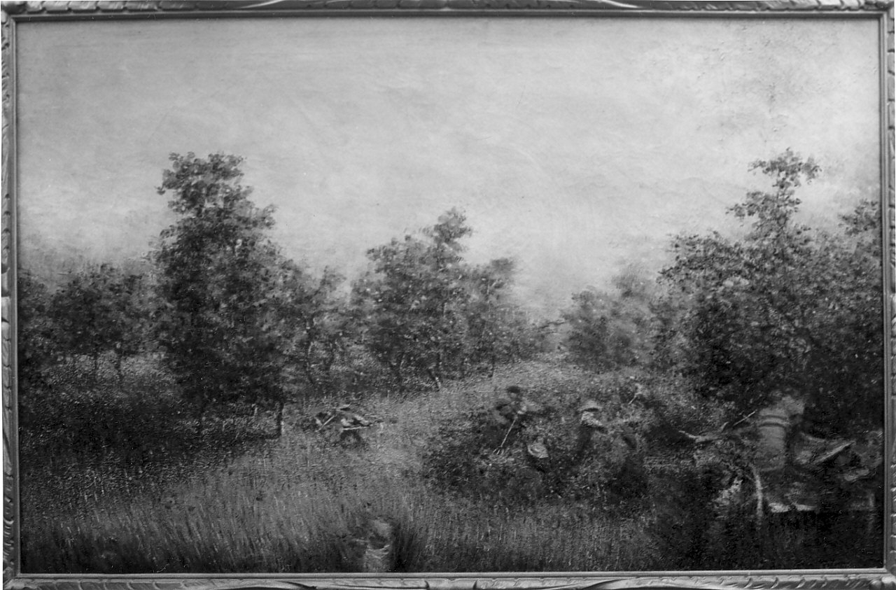 La Maggiolata, paesaggio primaverile (dipinto, opera isolata) di Spadaro Giuseppe (laboratorio) - ambito calabrese (primo quarto sec. XX)