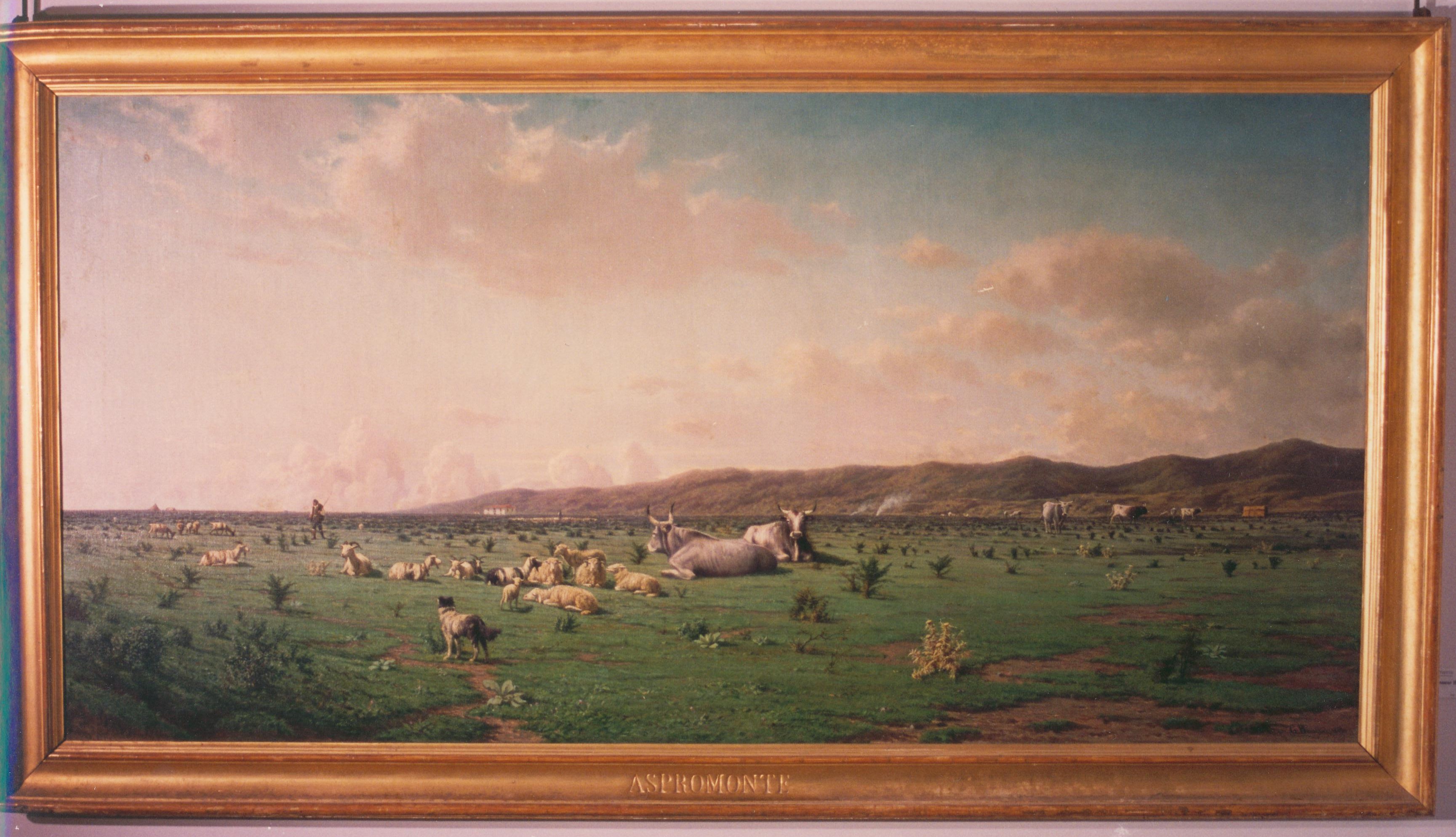 Aspromonte, paesaggio (dipinto, opera isolata) di Benassai Giuseppe (bottega) - ambito Italia meridionale (inizio sec. XIX)