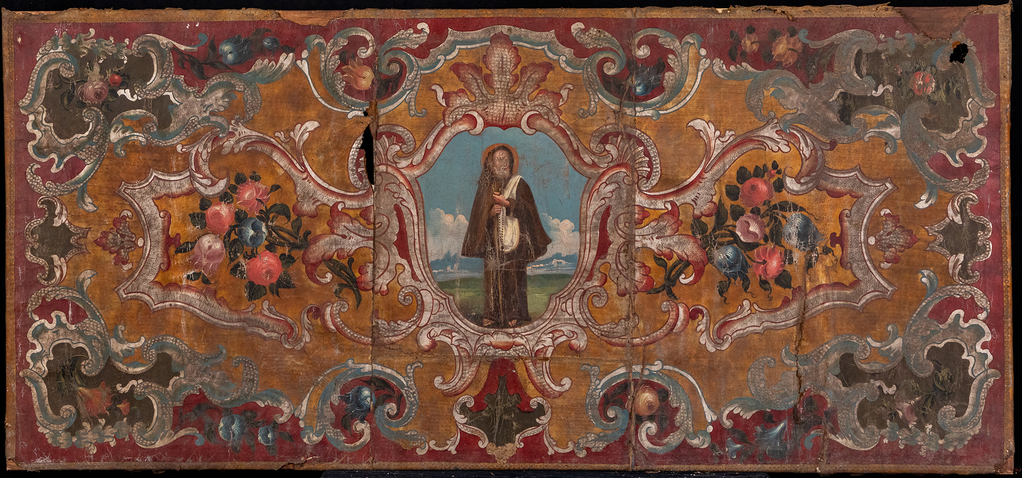 Santo (paliotto, coppia) - manifattura italiana (metà XVIII)