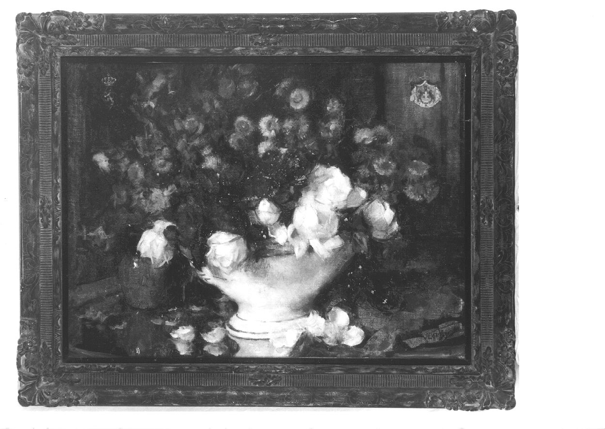 vaso con fiori (dipinto, opera isolata) - ambito piemontese (secondo quarto sec. XX)