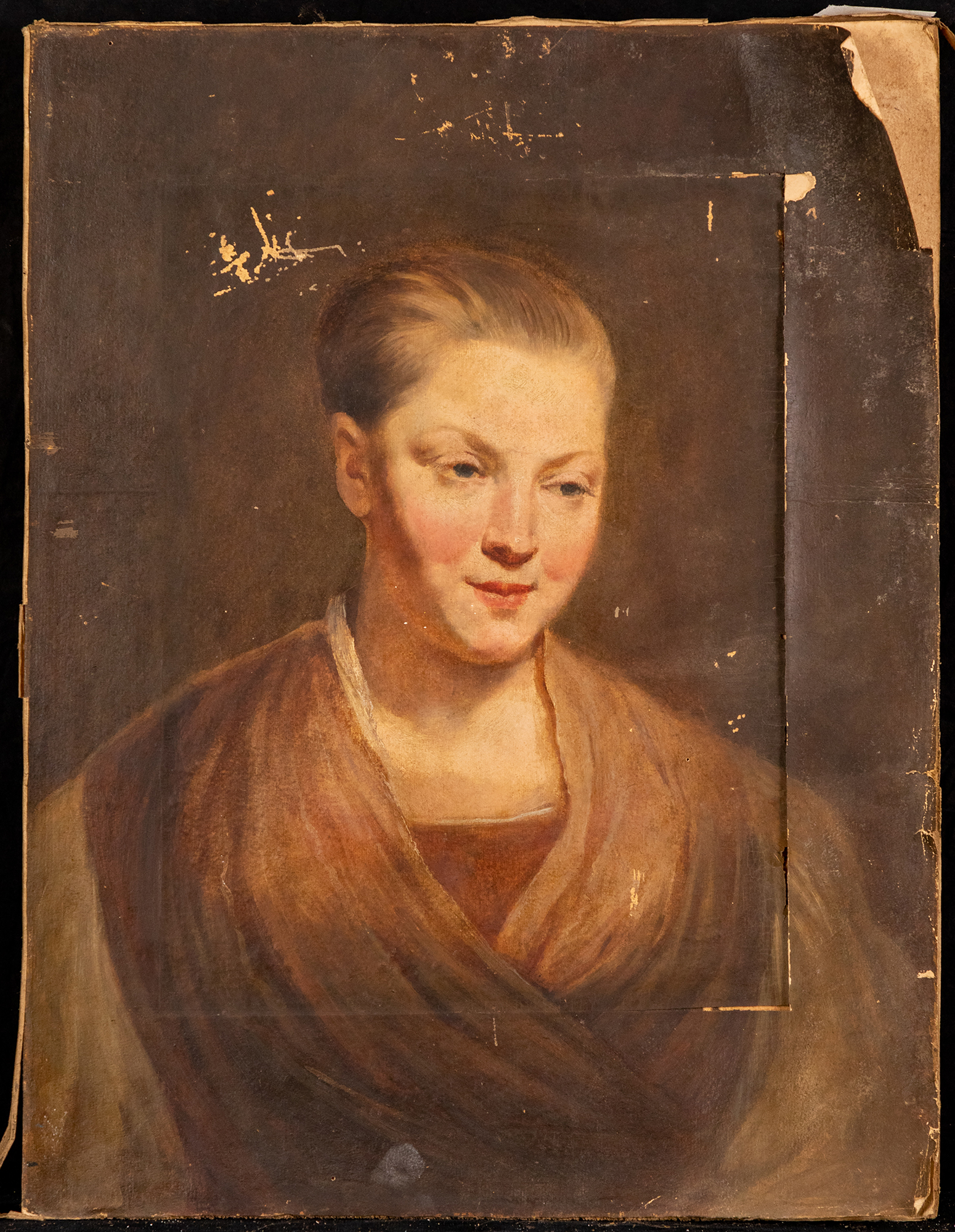 ritratto di donna (dipinto, opera isolata) - ambito fiammingo (?) (seconda metà sec. XVII)