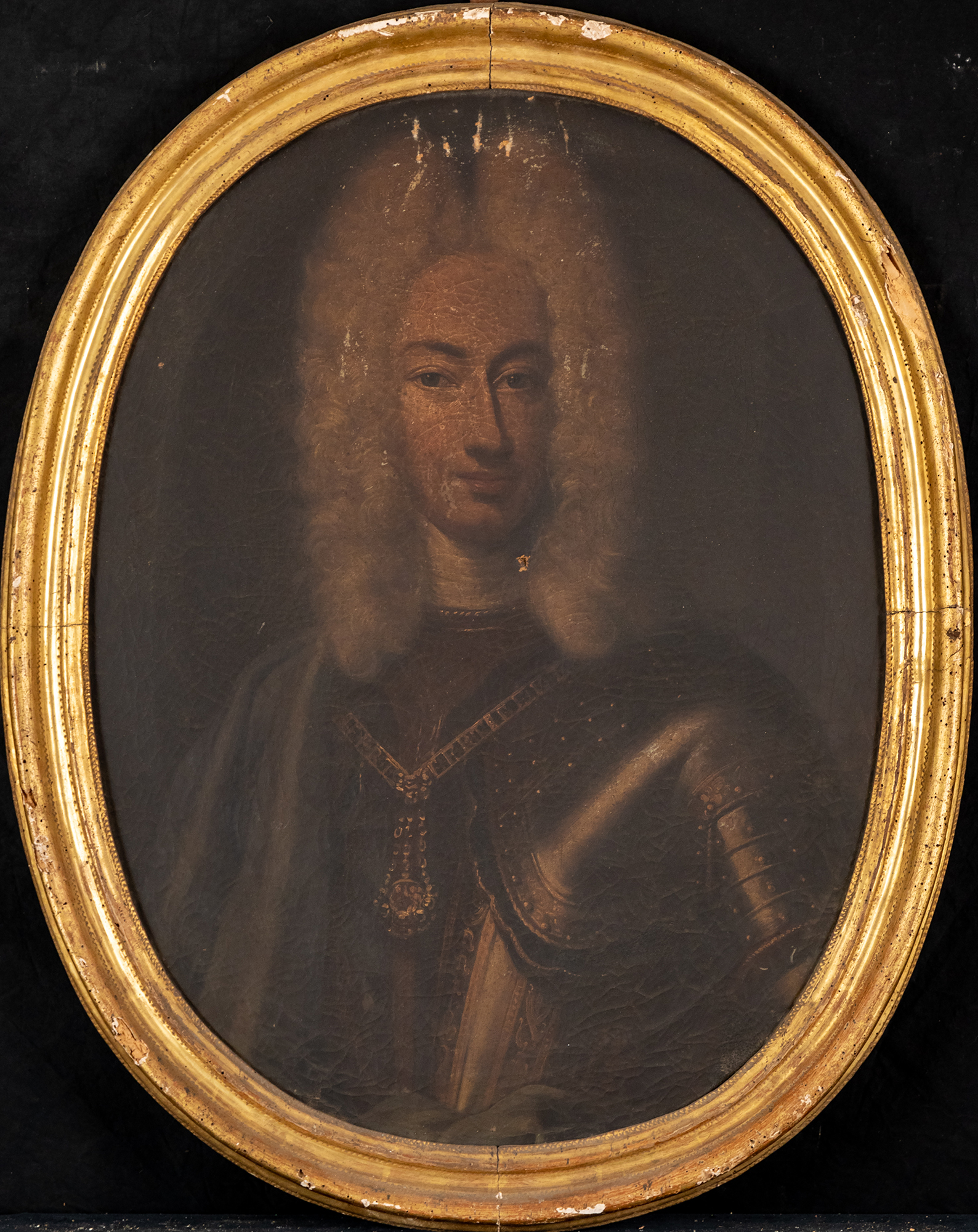 ritratto d'uomo (dipinto, opera isolata) - ambito piemontese (prima metà sec. XVIII)