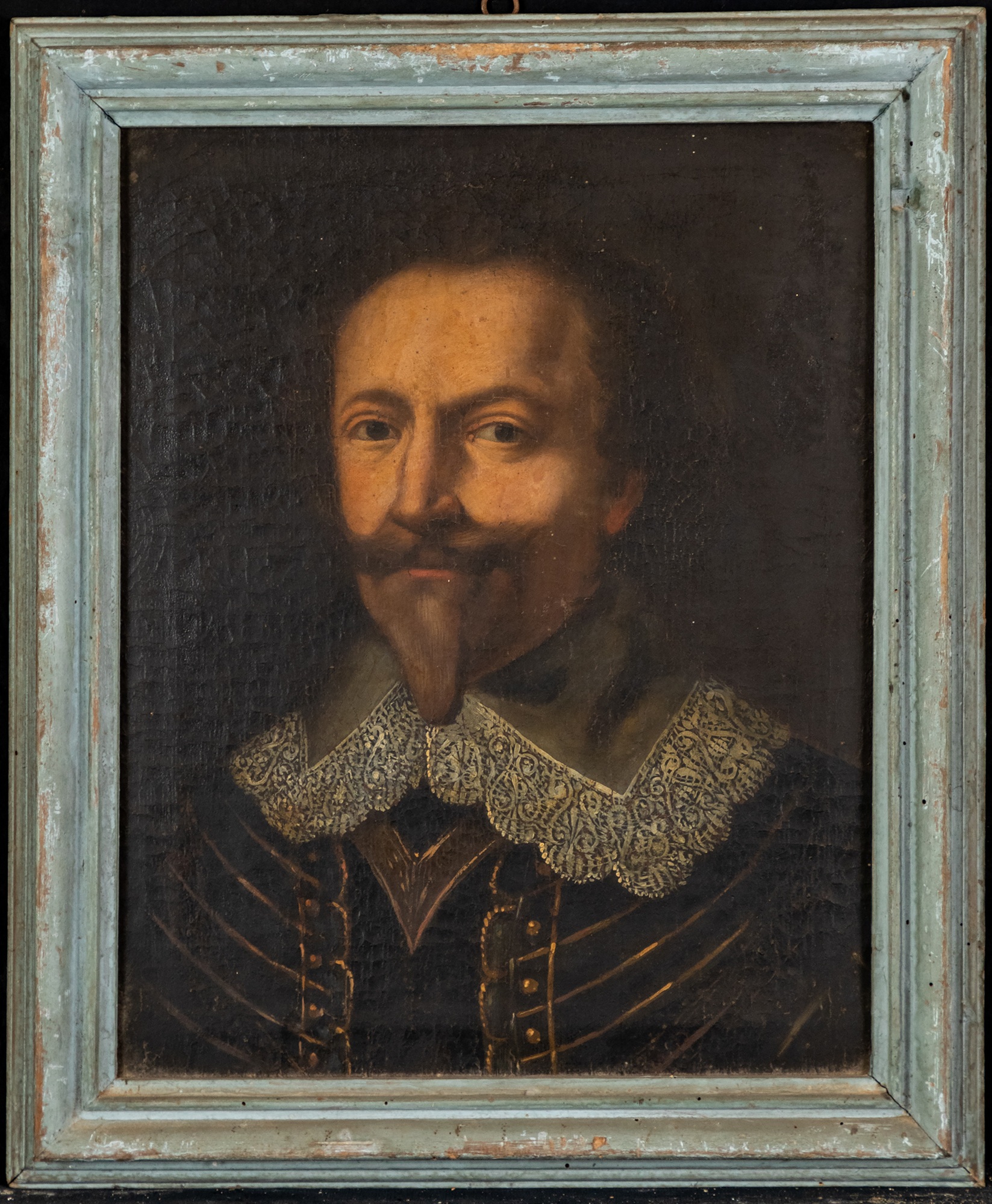 ritratto d'uomo (dipinto, opera isolata) - ambito piemontese (seconda metà sec. XVII)