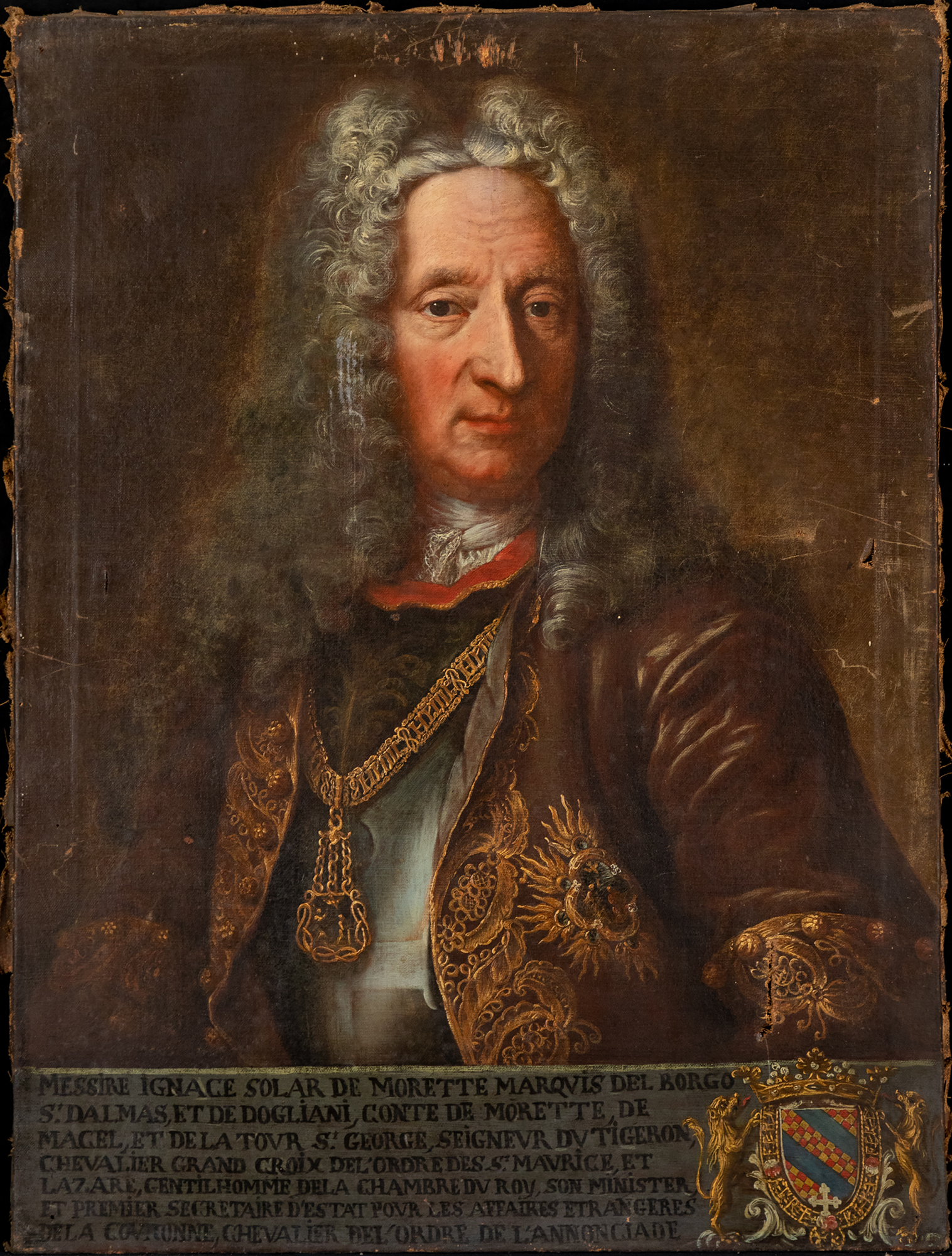 ritratto di Ignazio Solaro del Borgo (dipinto, opera isolata) - ambito piemontese (seconda metà sec. XVIII)