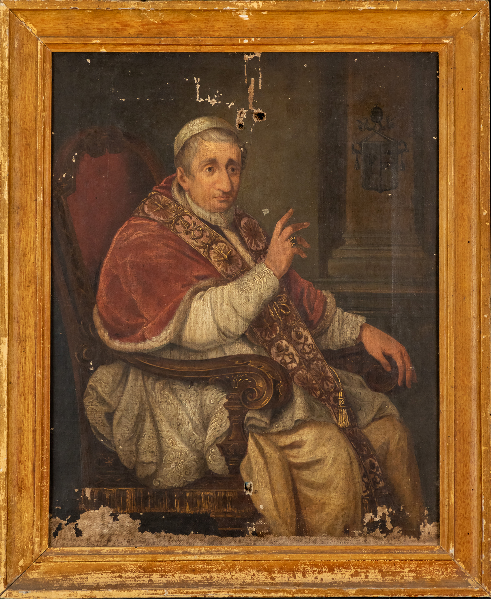 ritratto di papa Gregorio XVI (dipinto, opera isolata) - ambito romano (?) (prima metà sec. XIX)