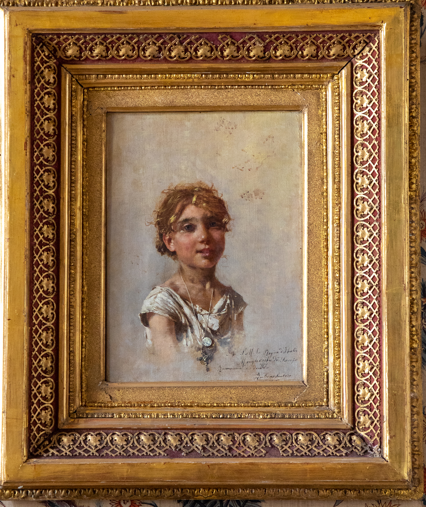 ritratto di bambino (dipinto, opera isolata) di Santoro Rubens (ultimo quarto sec. XIX)