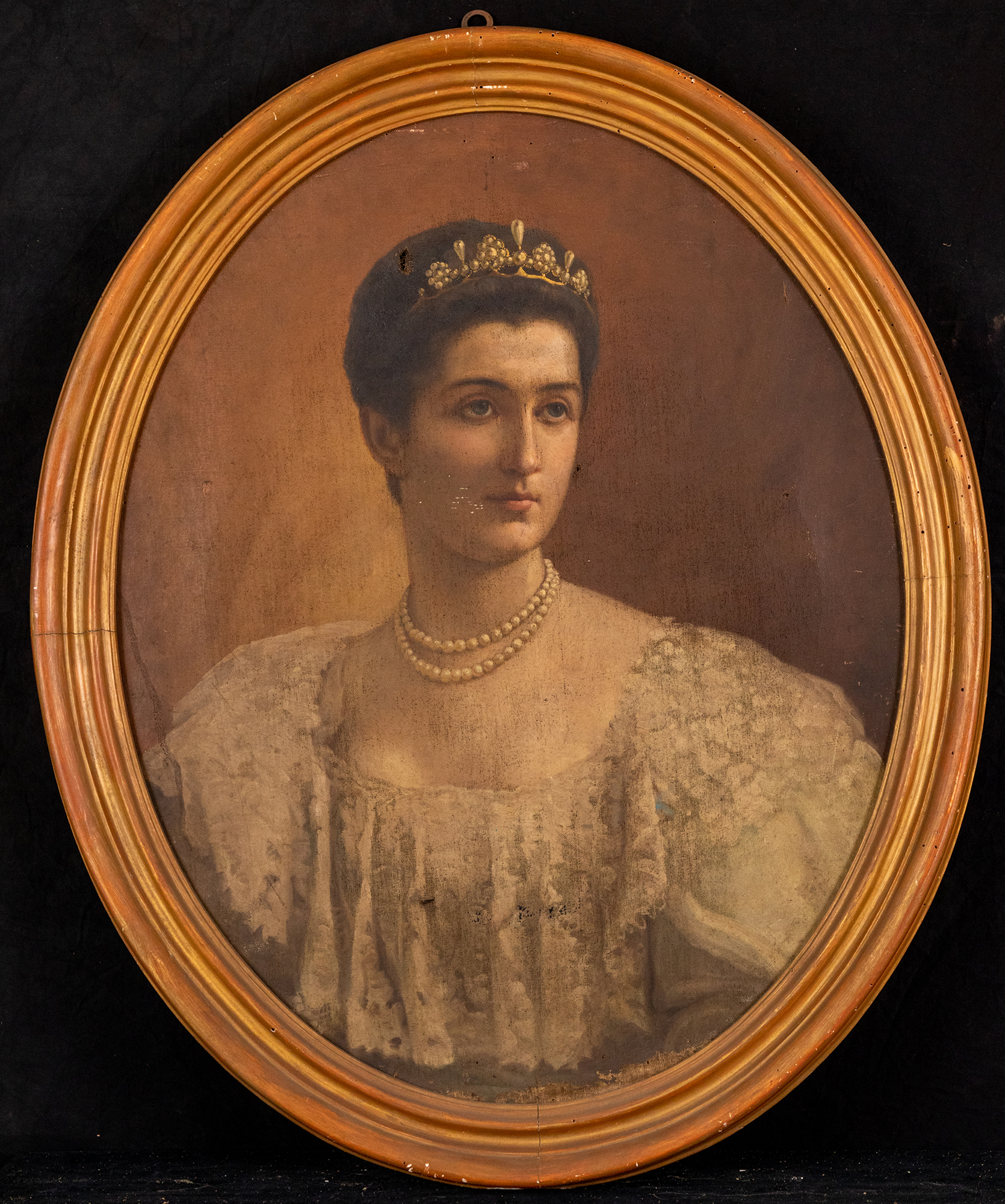 ritratto di Elena di Montenegro (dipinto, opera isolata) - ambito piemontese (primo quarto sec. XX)