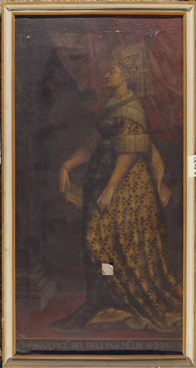ritratto di Giovanna figlia del Delfino (dipinto) - ambito piemontese (prima metà sec. XVII)