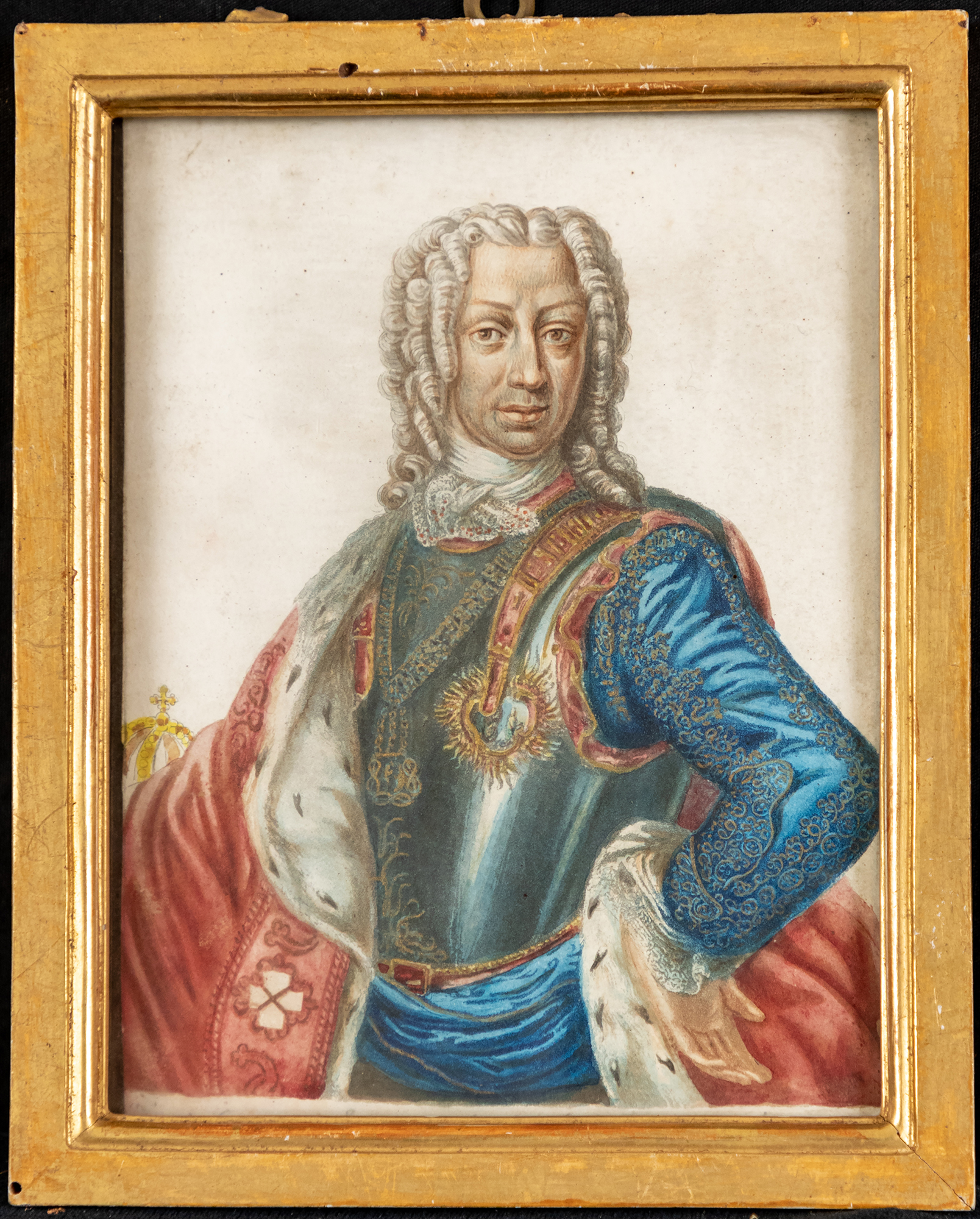 ritratto di Carlo Emanuele III di Savoia (dipinto, opera isolata) - ambito piemontese (metà sec. XIX)