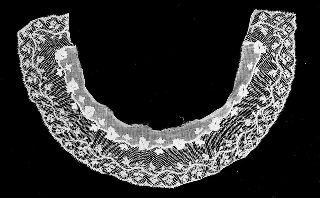 colletto - manifattura di Valenciennes (terzo quarto sec. XIX)