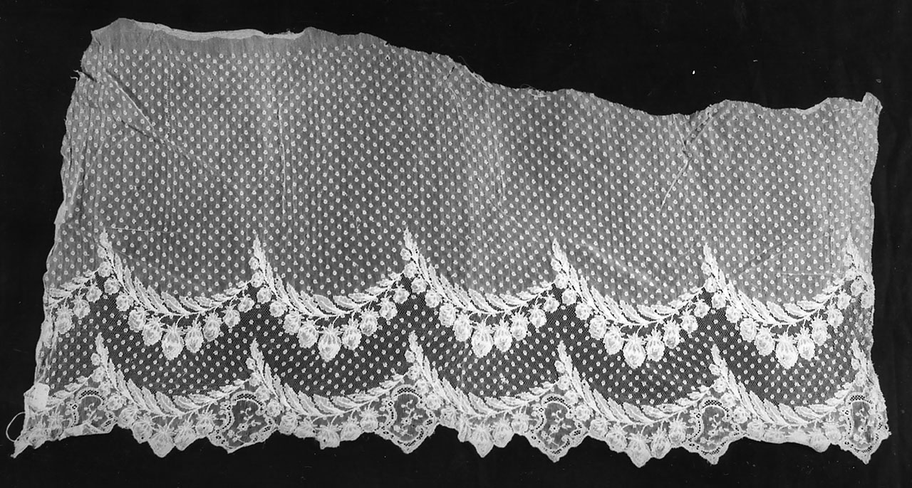 merletto, frammento - manifattura francese o inglese (seconda metà sec. XIX)