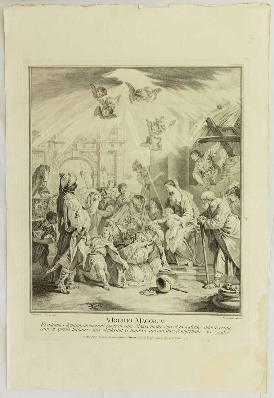 Adorazione dei Magi (stampa, serie) di Liotard Jean-Michel, Ricci Sebastiano - ambito veneziano (sec. XVIII)