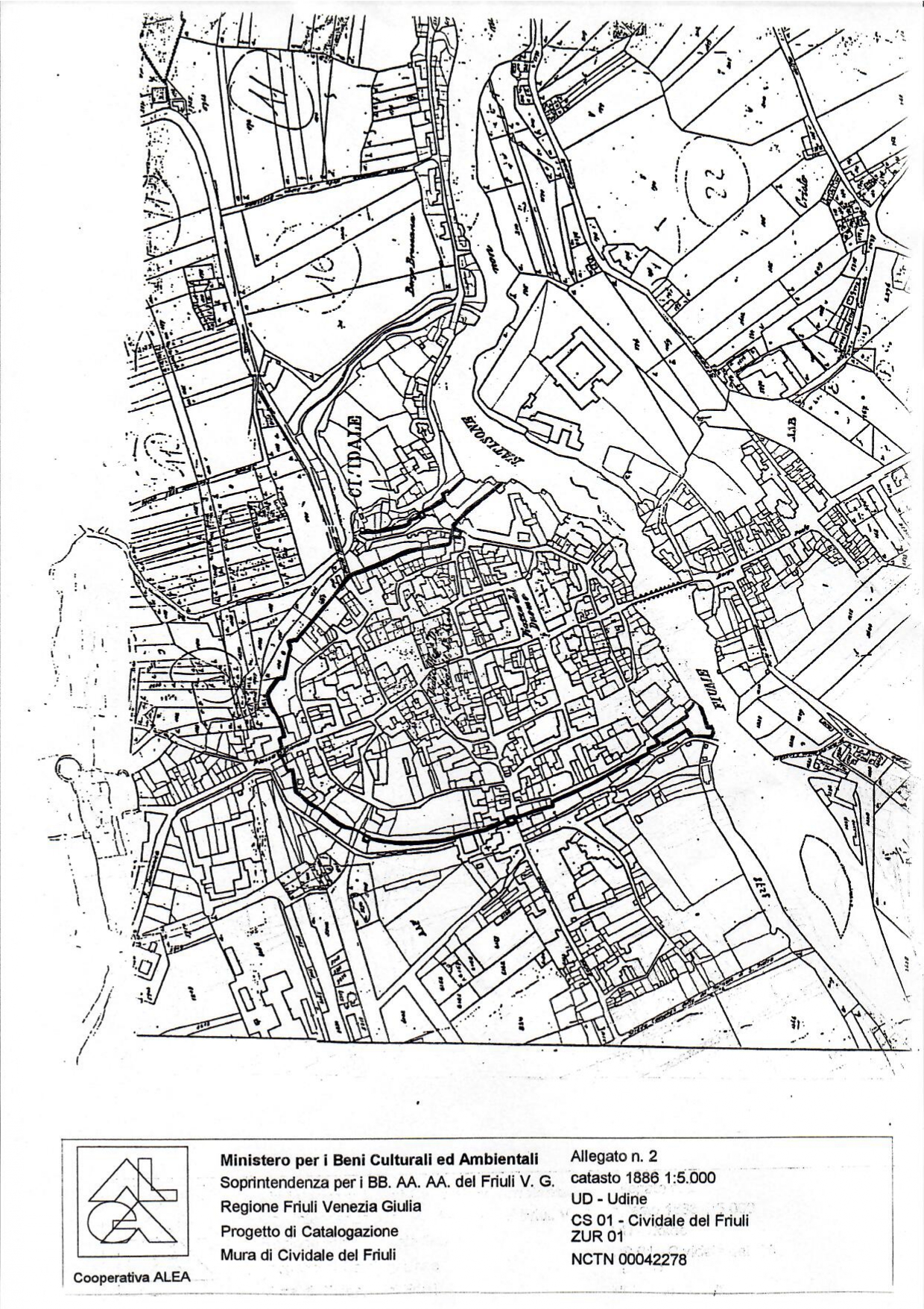 Mura tardoantiche della III cerchia urbana (mura, urbiche) - Cividale del Friuli (UD) 