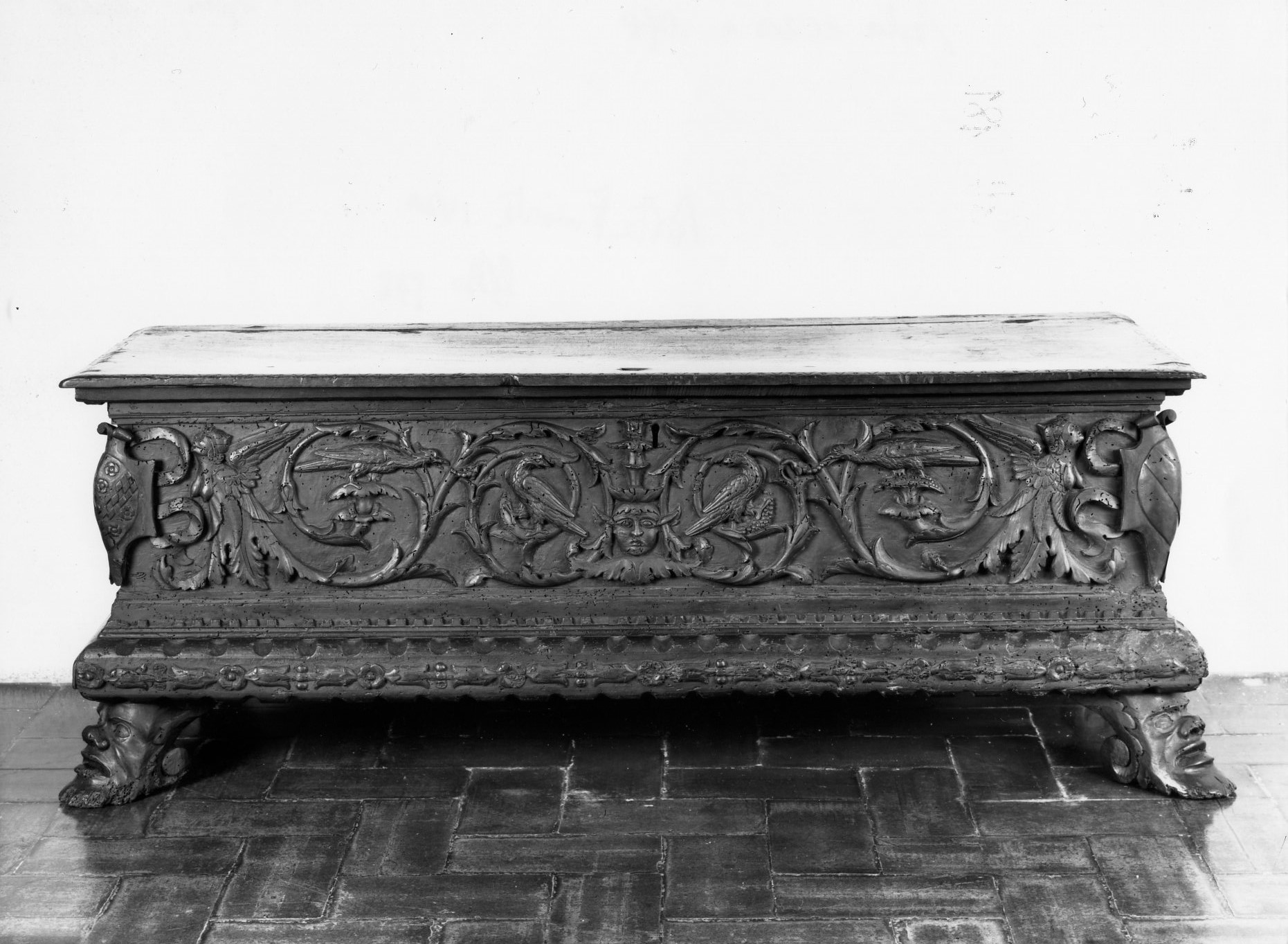 cassa nuziale - ambito emiliano-lombardo (metà sec. XVI)