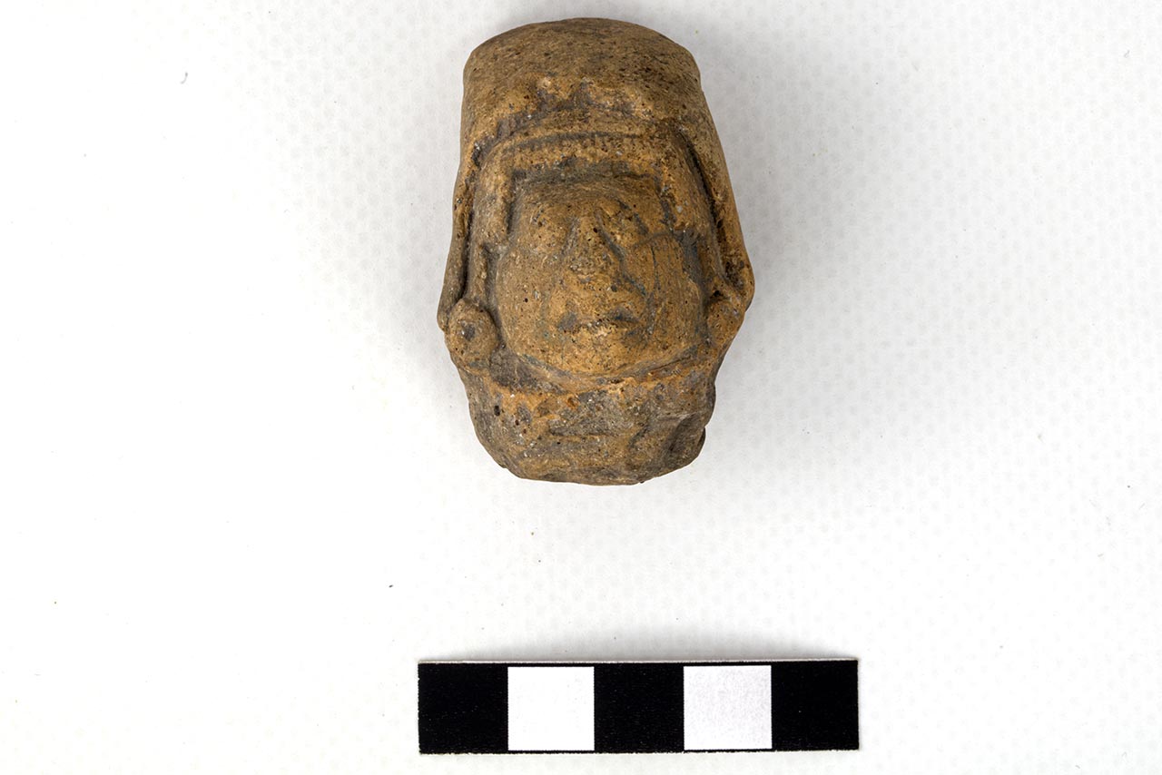 statuetta antropomorfa, parte - Mesoamerica, ambito maya (SECOLI/ ARCHI DI SECOLI/ VII-IX)