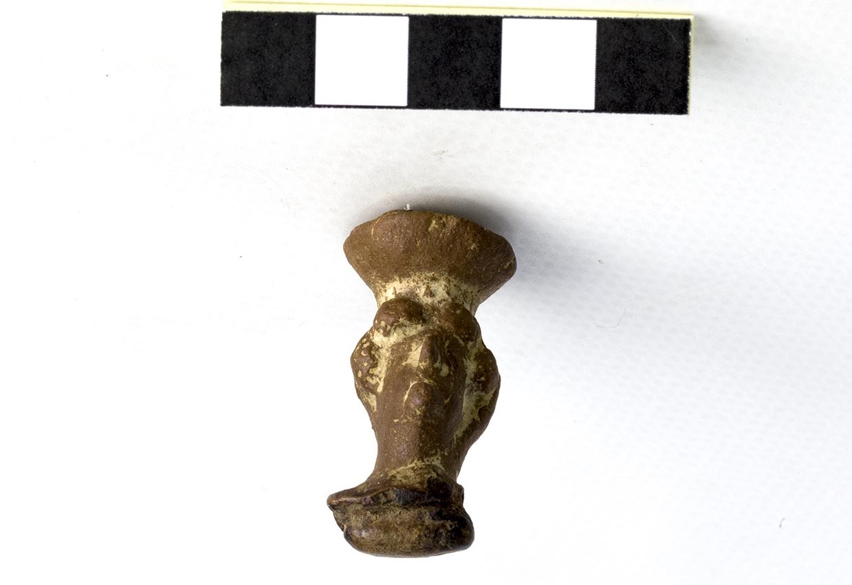 statuetta antropomorfa, parte - Mesoamerica, ambito maya (SECOLI/ ARCHI DI SECOLI/ VII-IX)