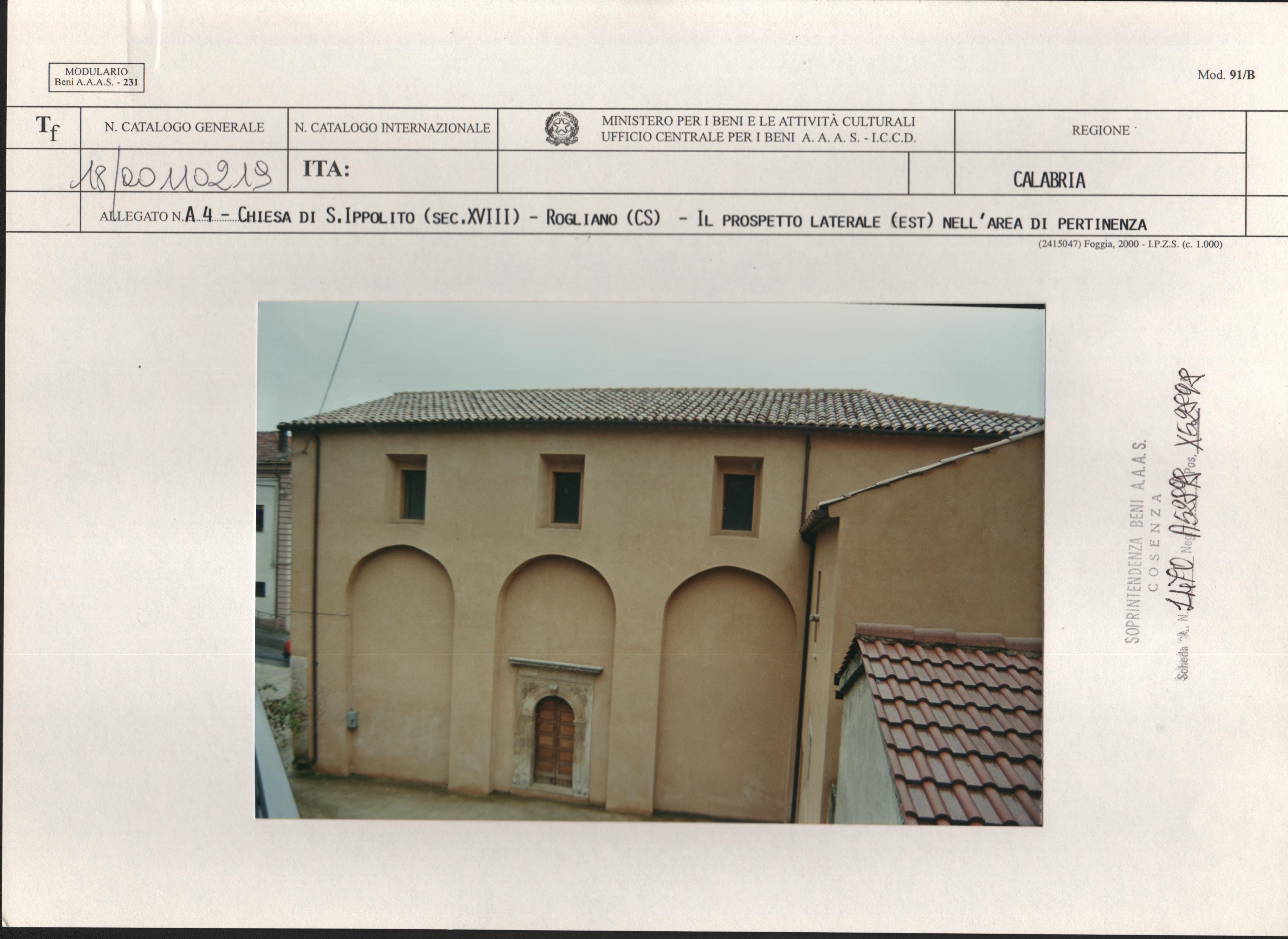 Chiesa di Sant'Ippolito (chiesa) - Rogliano (CS)  <br>Condizioni d'uso: <a class='link-esterno' href='https://docs.italia.it/italia/icdp/icdp-pnd-circolazione-riuso-docs/it/v1.0-giugno-2022/testo-etichetta-BCS.html' target='_bcs'>Beni Culturali Standard (BCS)</a>