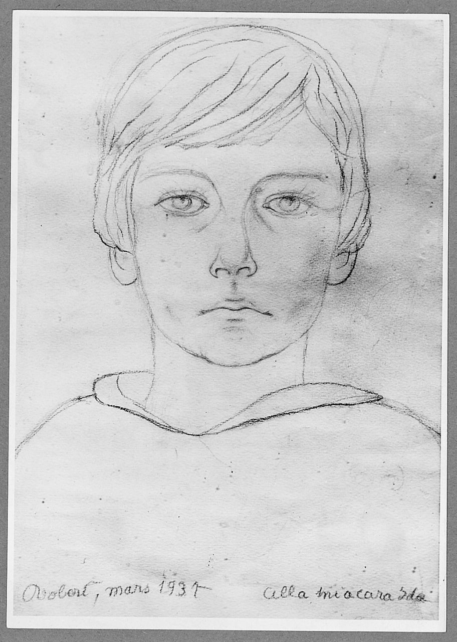 autoritratto di Robert Chaplin (disegno) di Chaplin Robert (sec. XX)