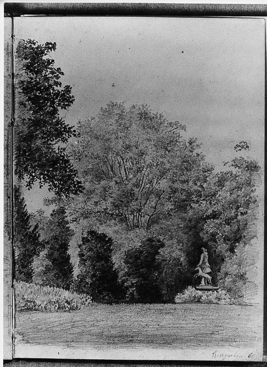 giardino (disegno) di Corsi Luigi (sec. XIX)