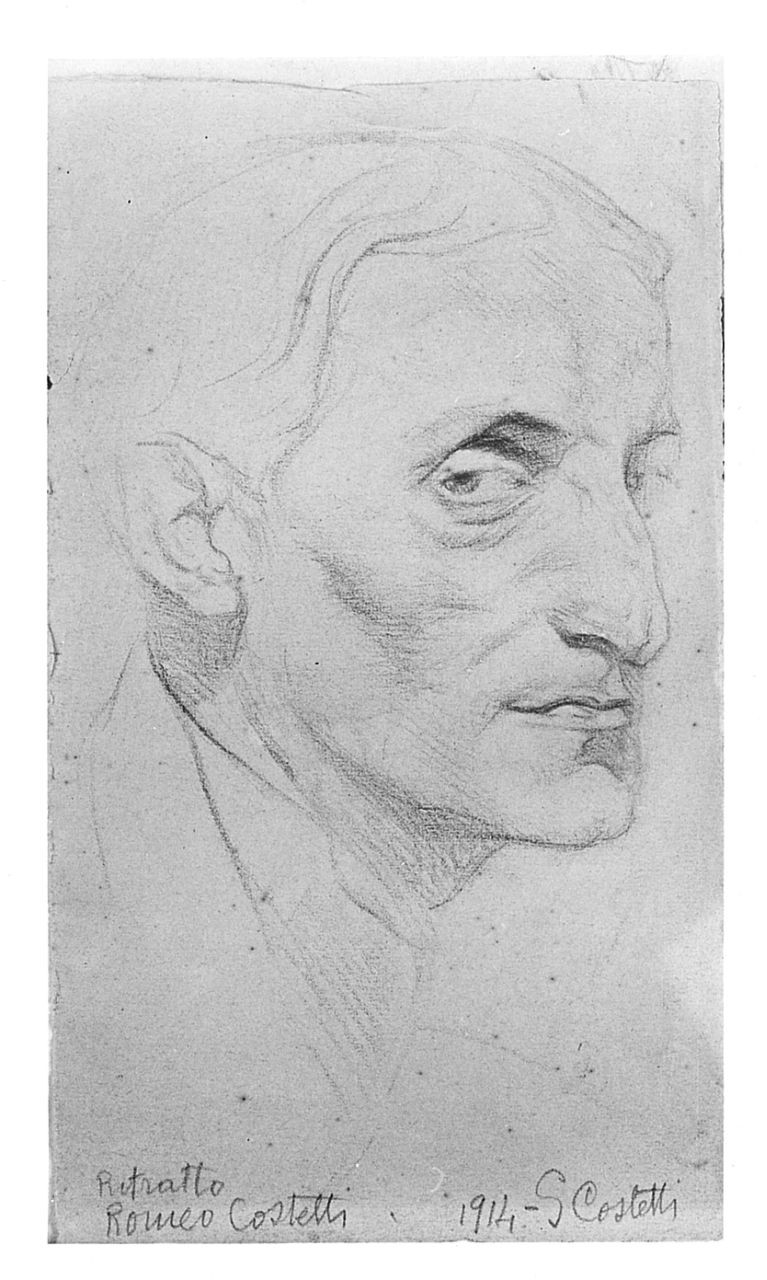 ritratto di Romeo Costetti (disegno) di Costetti Giovanni (sec. XX)
