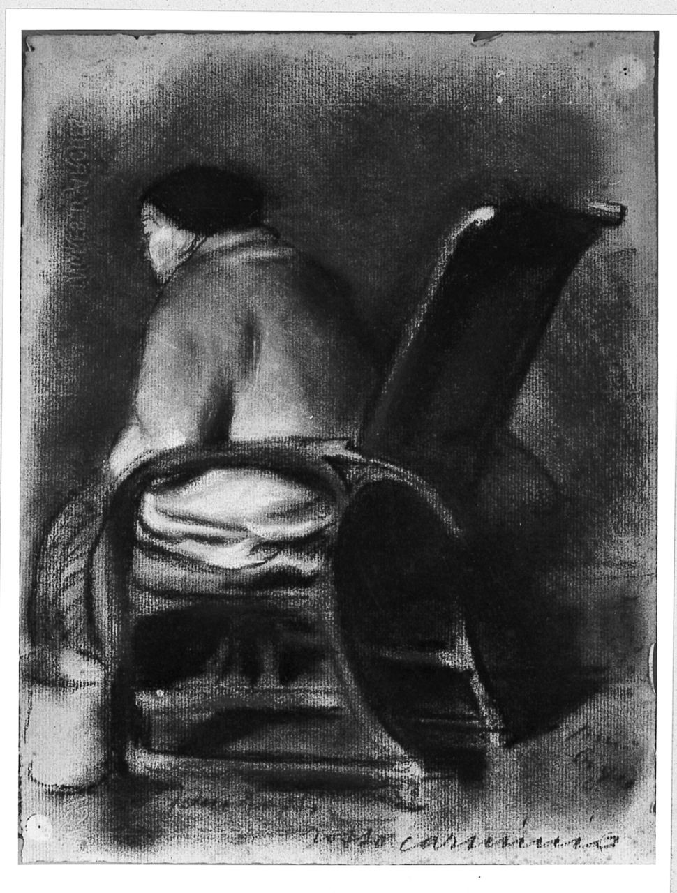 La madre di Mary, figura femminile (disegno) di Costetti Giovanni (prima metà sec. XX)