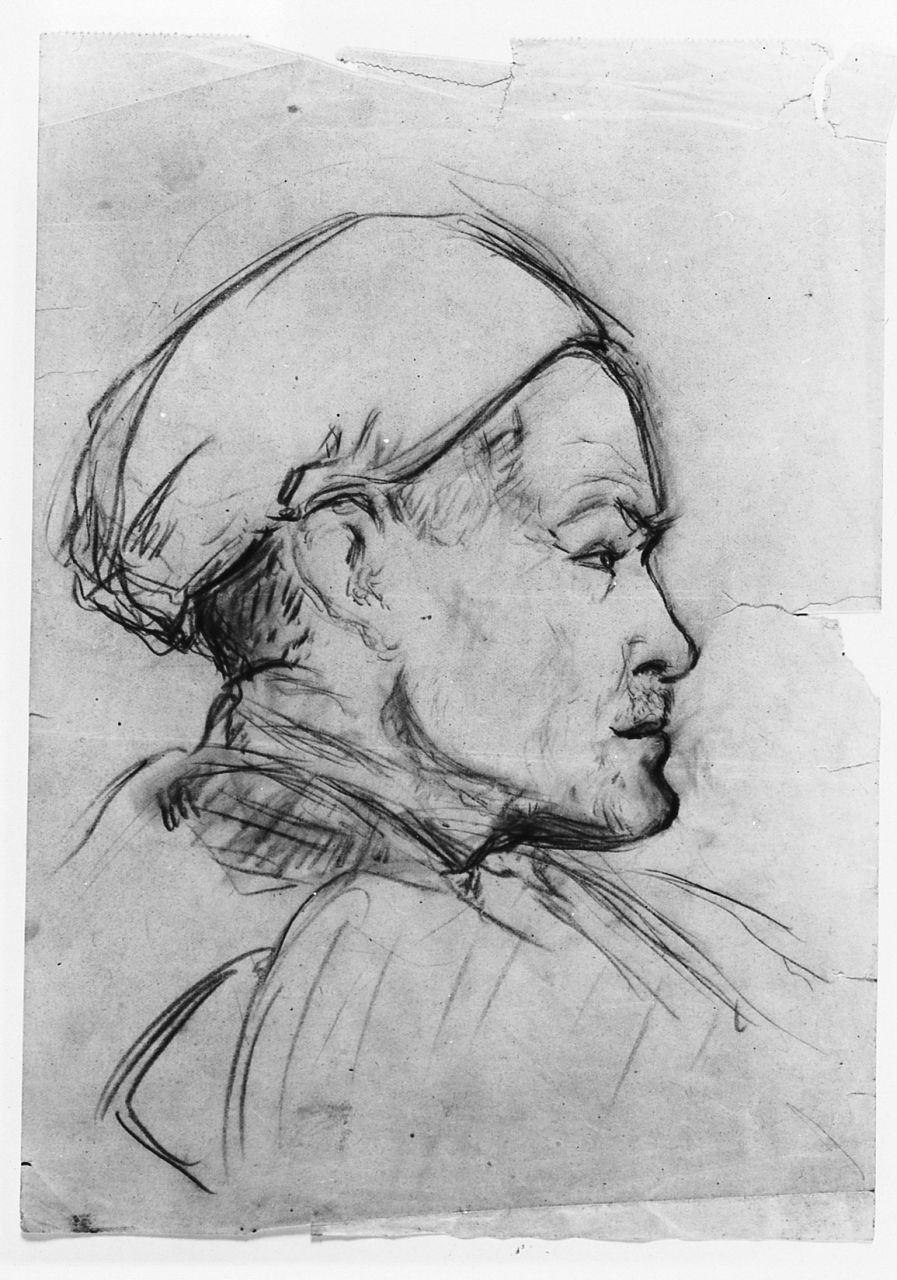 ritratto d'uomo (disegno) di Maestrelli Mario (secondo quarto sec. XX)