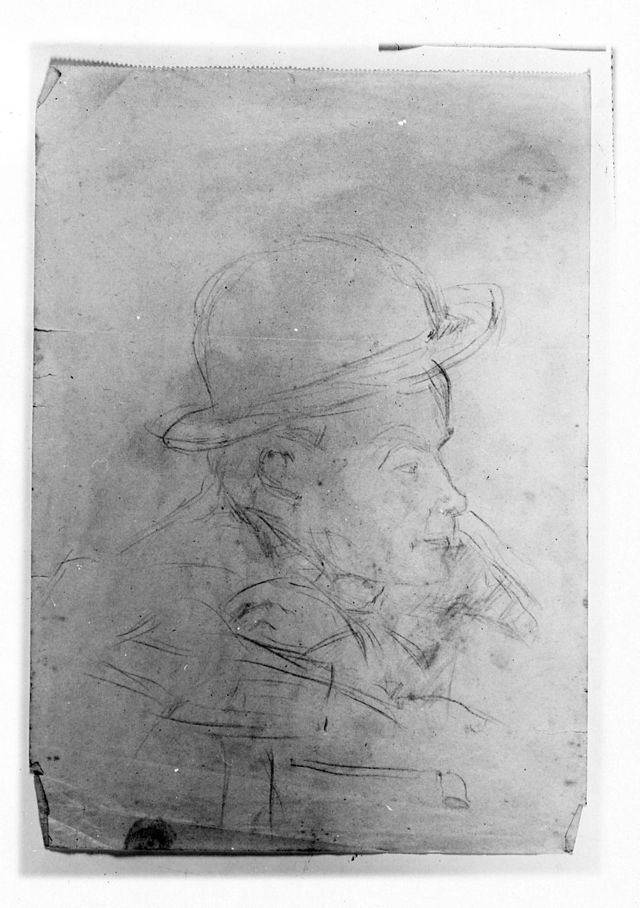 Ritratto di uomo (disegno) di Maestrelli Mario (secondo quarto sec. XX)