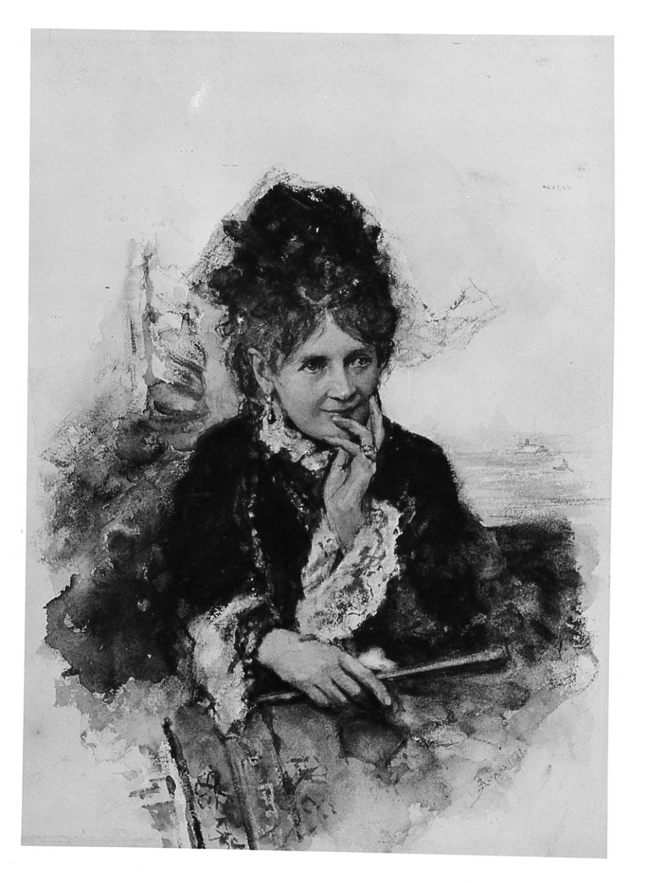 ritratto di signora (disegno) di Zezzos Alessandro (sec. XIX)