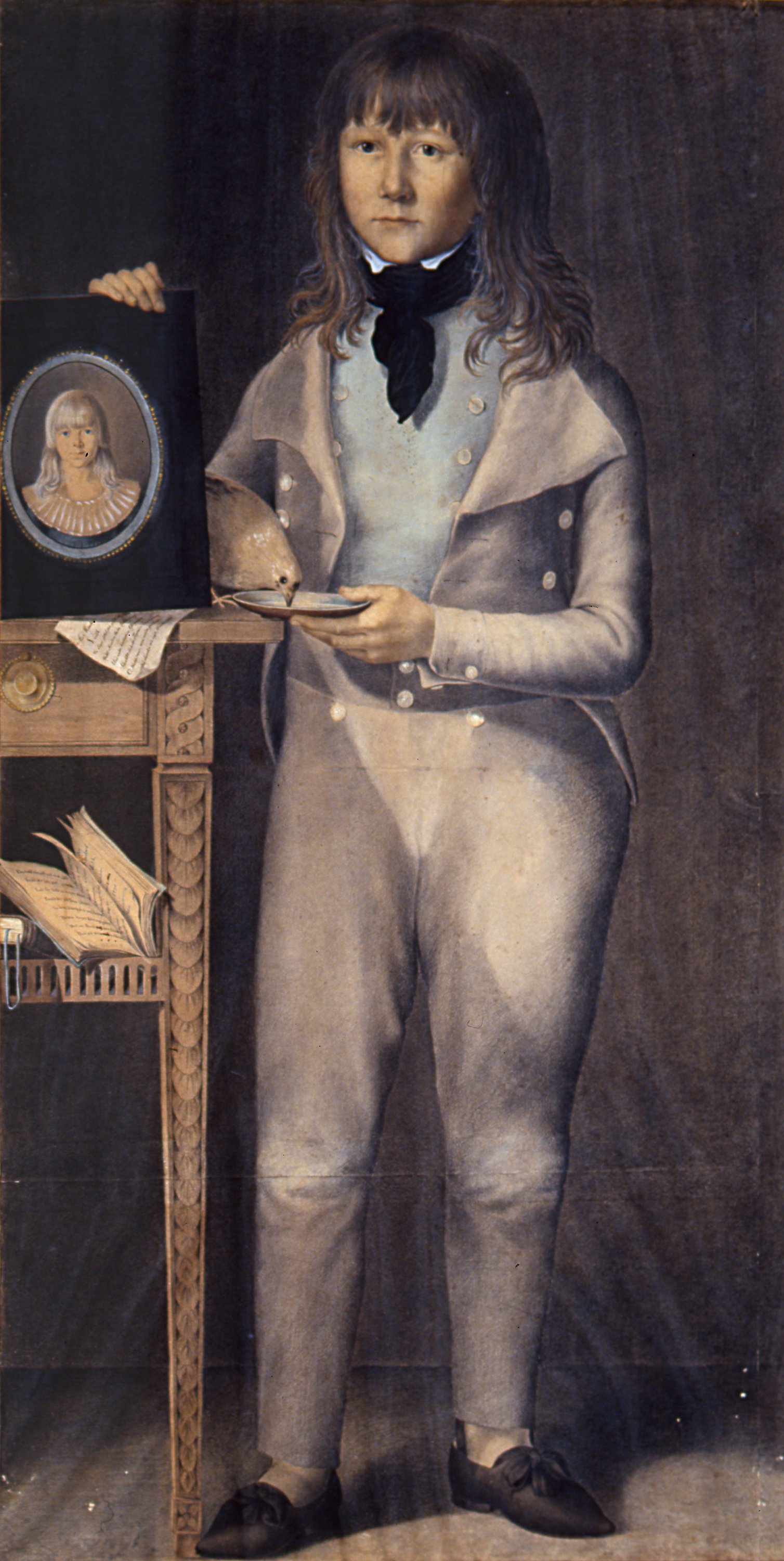 ritratto di fanciullo (disegno) di Merz Jacob (sec. XIX)