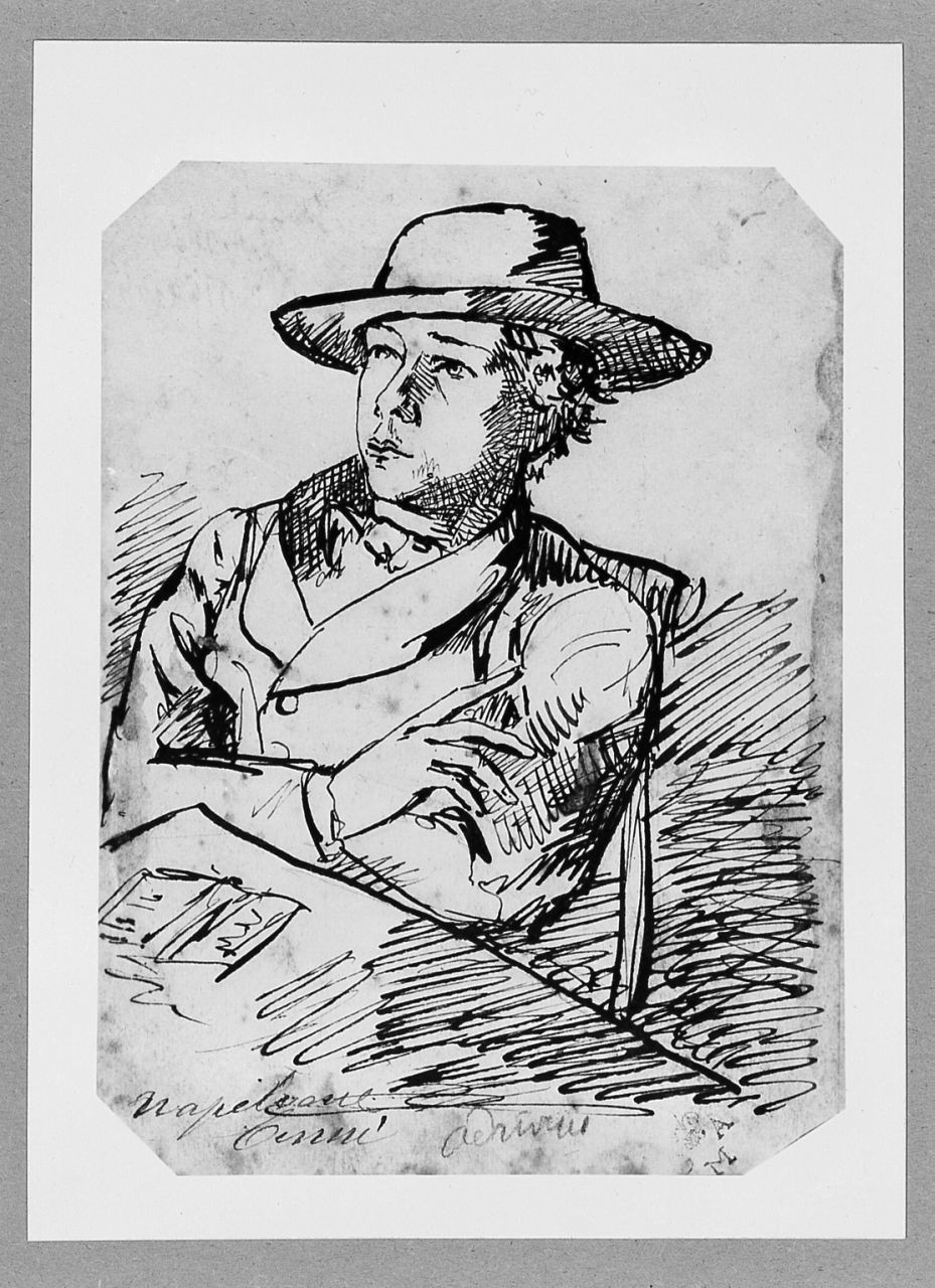 ritratto di Napoleone Cenni (disegno) di Cecioni Adriano (sec. XIX)