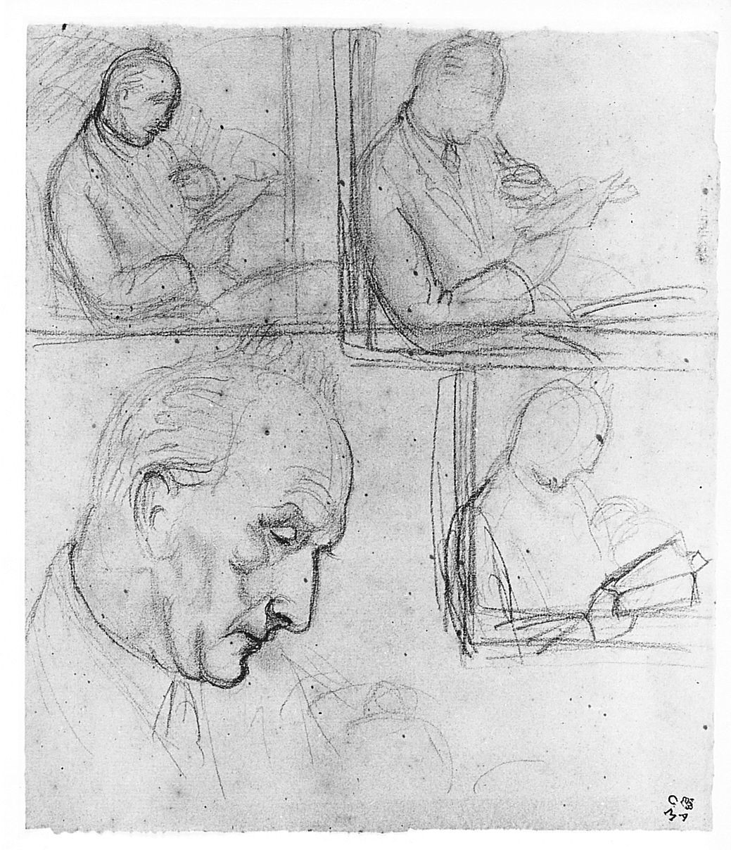 figure maschili (disegno) di Chaplin Elisabeth (sec. XX)