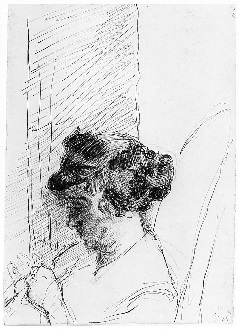 ritratto di Ida Capeccchi (disegno) di Chaplin Elisabeth (sec. XX)