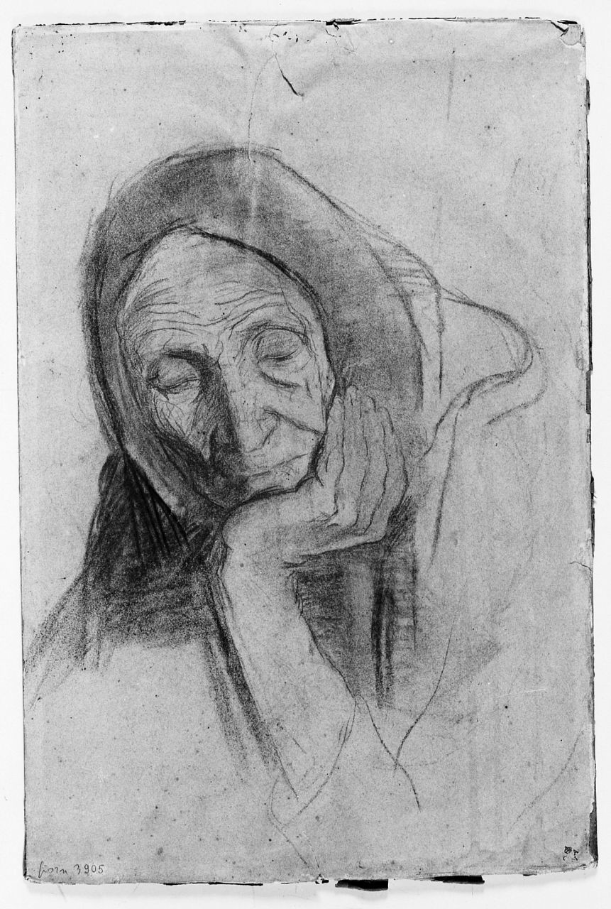 ritratto di donna (disegno) di Chaplin Elisabeth (sec. XX)