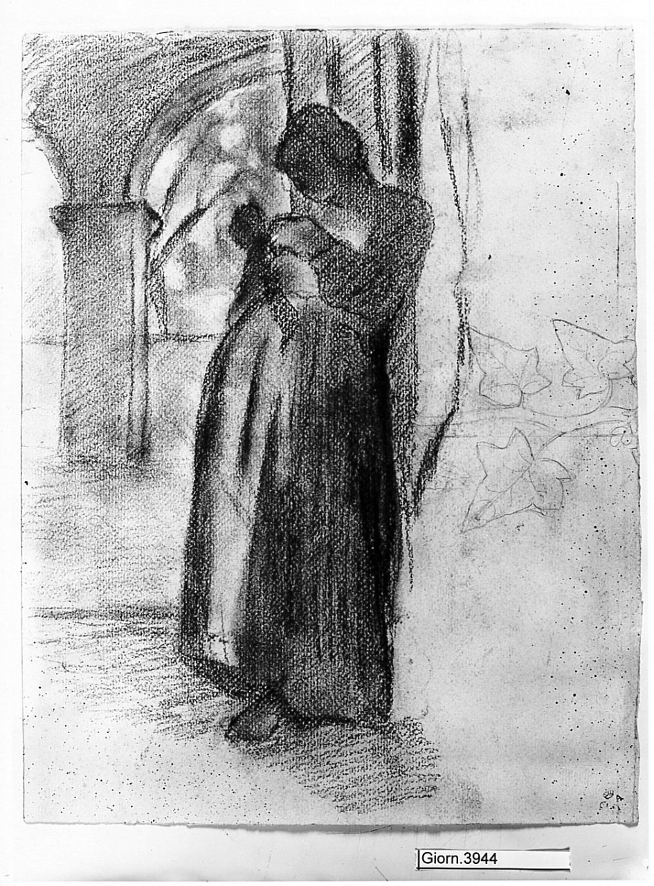 figura femminile, ritratto di bambino (disegno) di Chaplin Elisabeth (sec. XX)