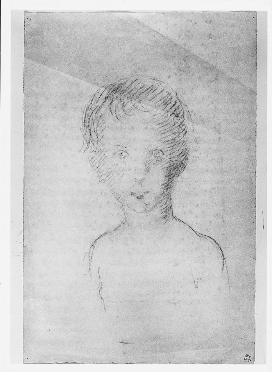 ritratto di bambino (disegno) di Chaplin Elisabeth (sec. XX)