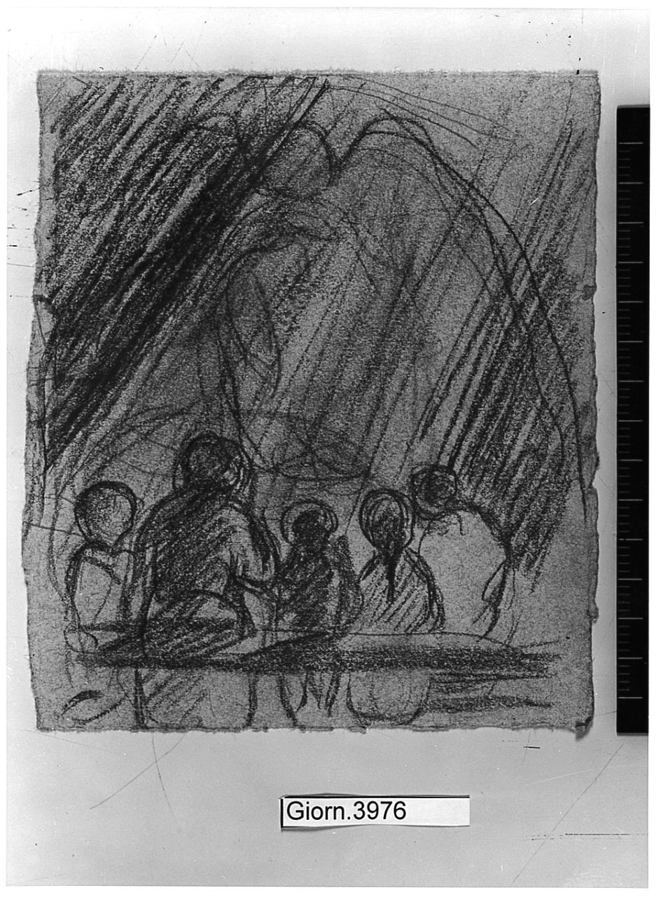 figure maschili e femminili, (r.), figure maschili e femminili, (v.) (disegno) di Chaplin Elisabeth (sec. XX)