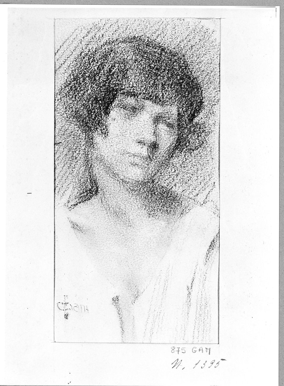 ritratto di donna (disegno) di Ciani Cesare (sec. XX)