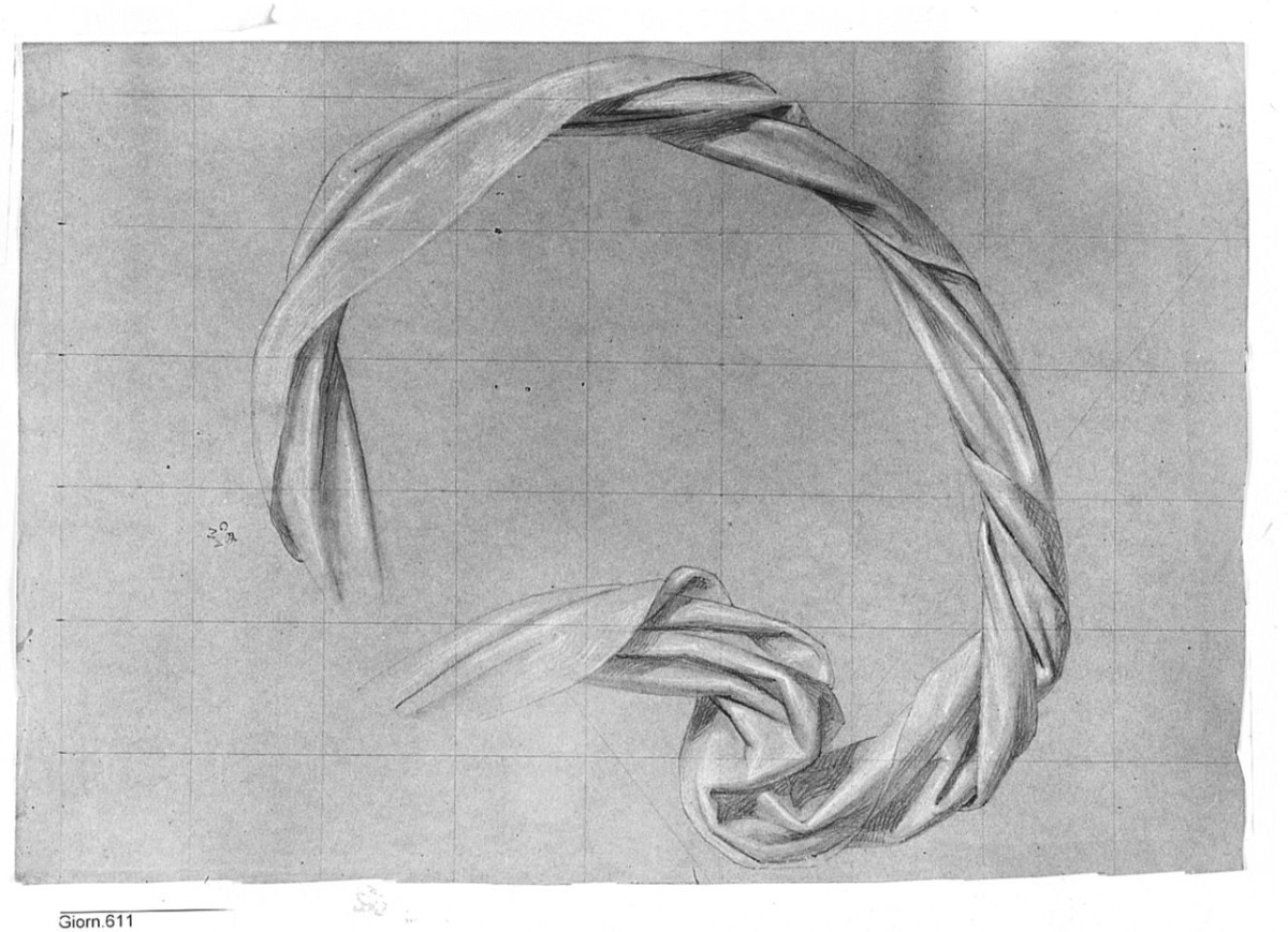 panneggio (disegno) di Conti Giacomo (metà sec. XIX)