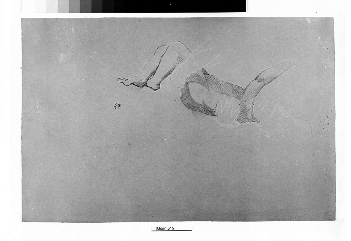 figura maschile (disegno) di Conti Giacomo (metà sec. XIX)