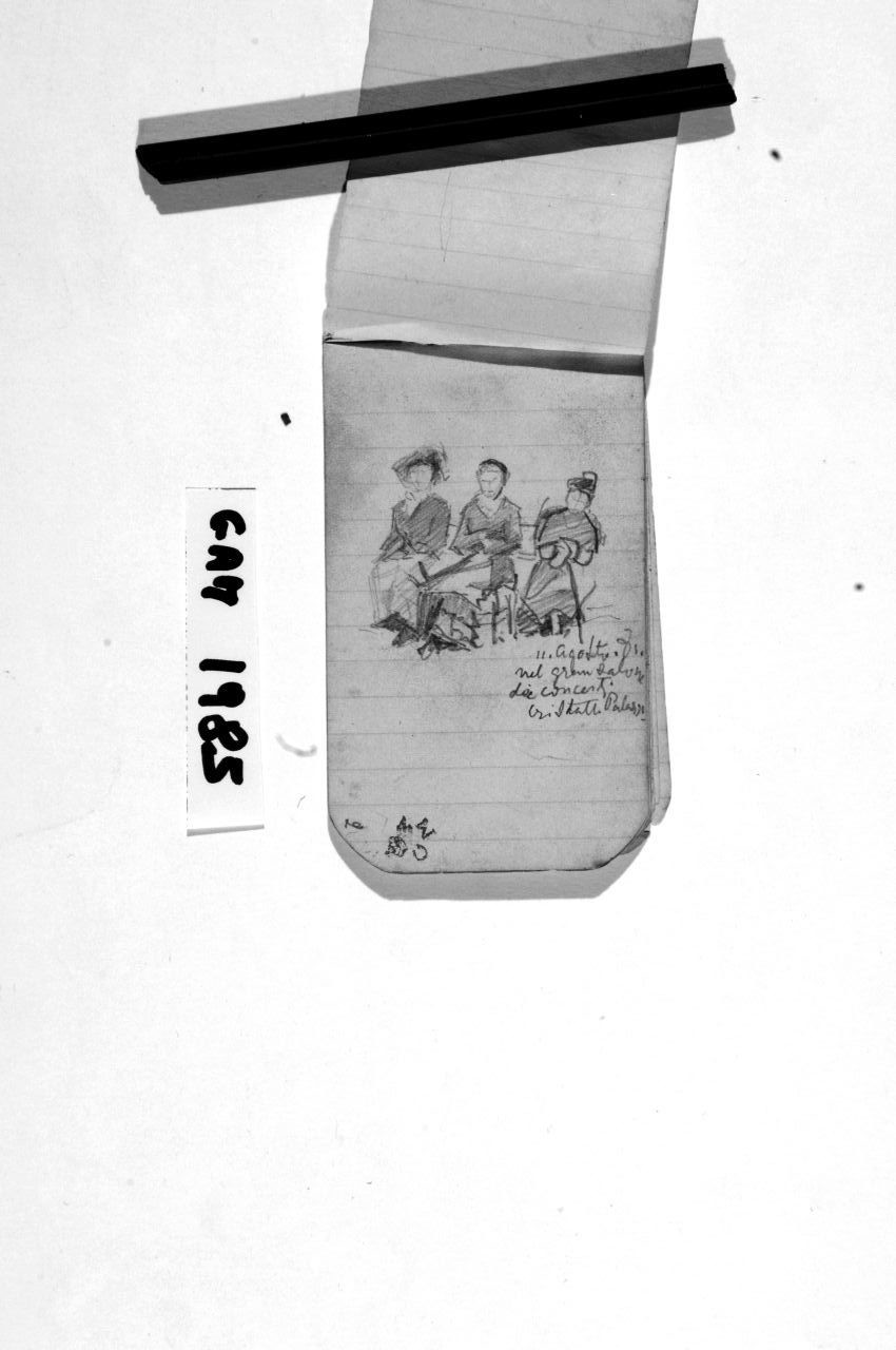 figure femminili (disegno) di Cecchi Adriano (sec. XX)