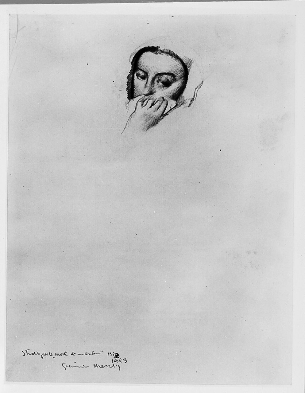 ritratto di donna (disegno) di Marchig Giannino (sec. XX)