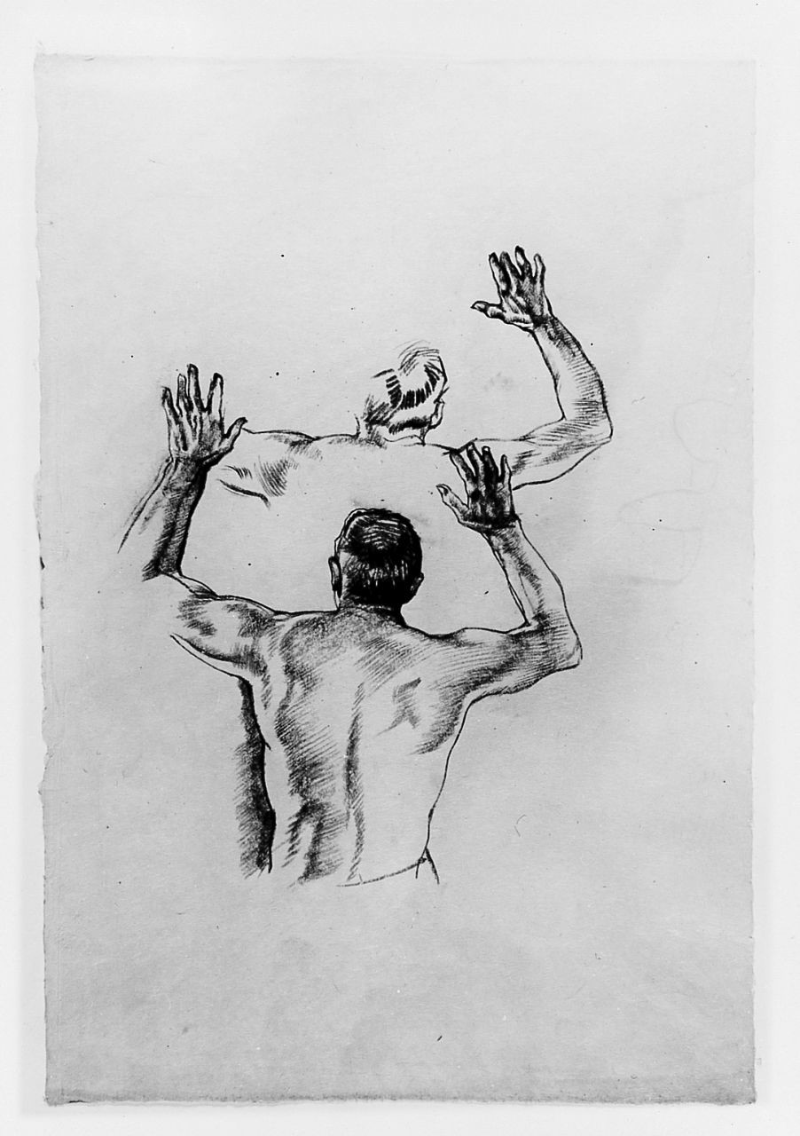 figure maschili (disegno) di Marchig Giannino (sec. XX)