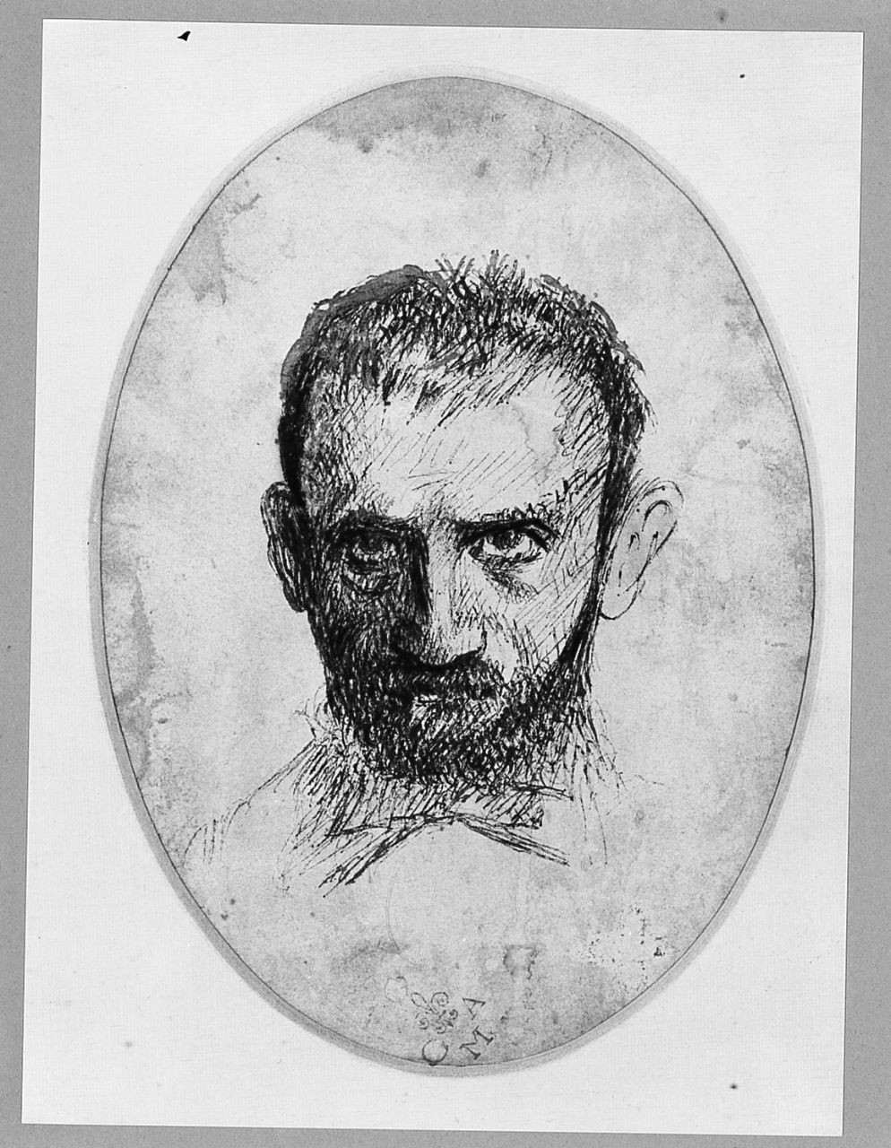 autoritratto di Adriano Cecioni (disegno) di Cecioni Adriano (sec. XIX)