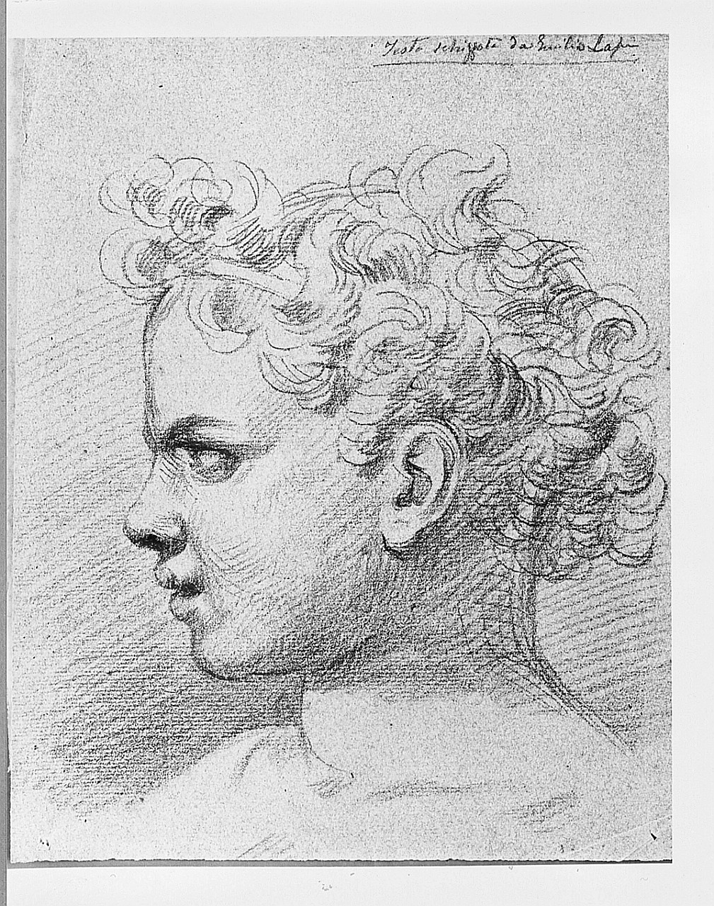 ritratto di bambino (disegno) di Lapi Emilio (sec. XIX)
