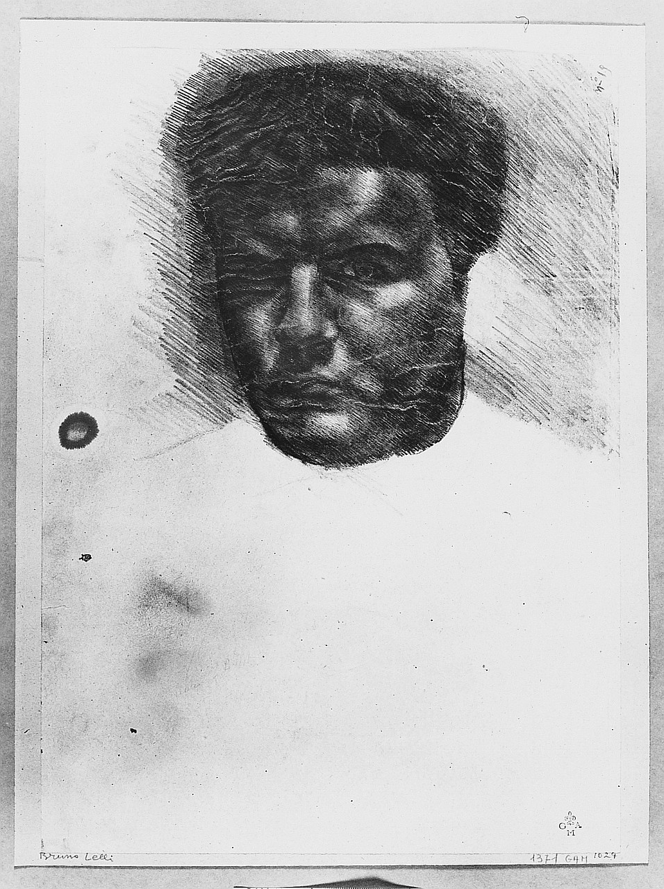 ritratto d'uomo (disegno) di Lelli Bruno (sec. XX)