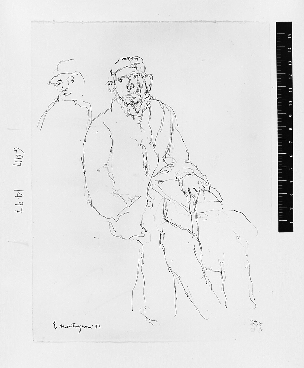 figure maschili (disegno) di Montagnani Emilio (sec. XX)